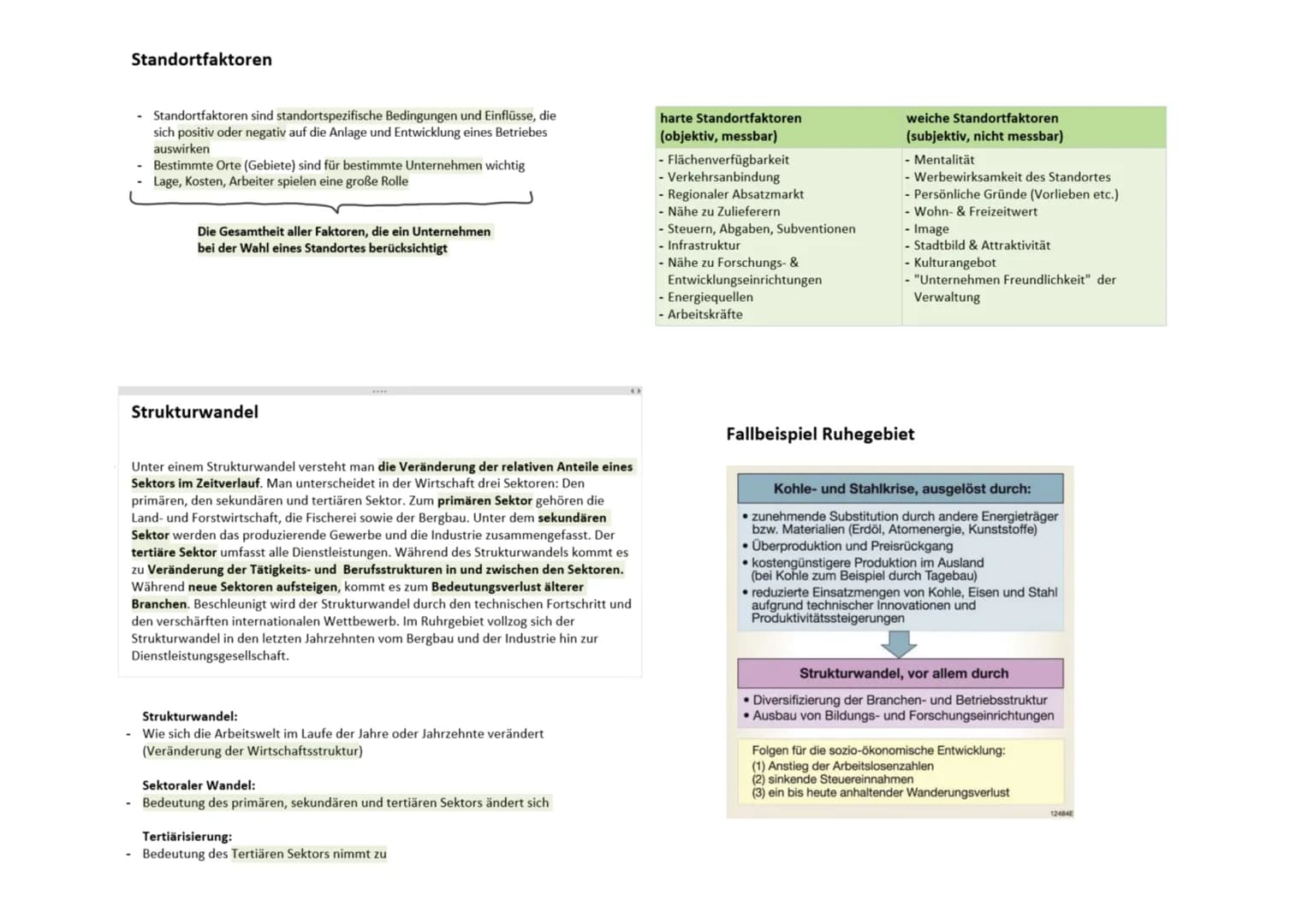 # Standortfaktoren

- Standortfaktoren sind standortspezifische Bedingungen und Einflüsse, die
sich positiv oder negativ auf die Anlage und 