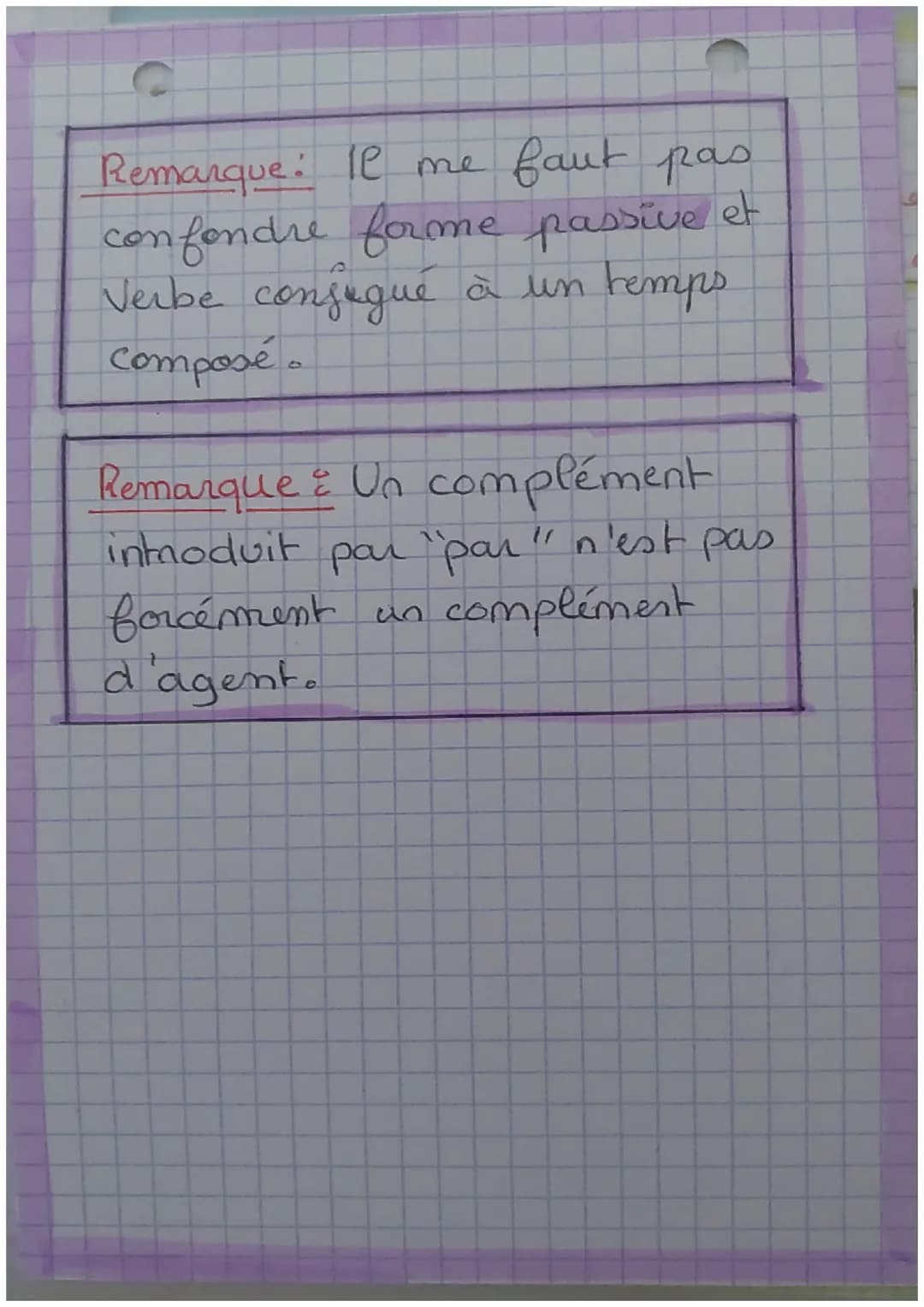 Noing Active.
et
Võïoc Passive

Vorac Active:
Sujet fait
l'action

Voisa passive:
Sujet subit
l'action.
- Souvent, présence d'un
complément 