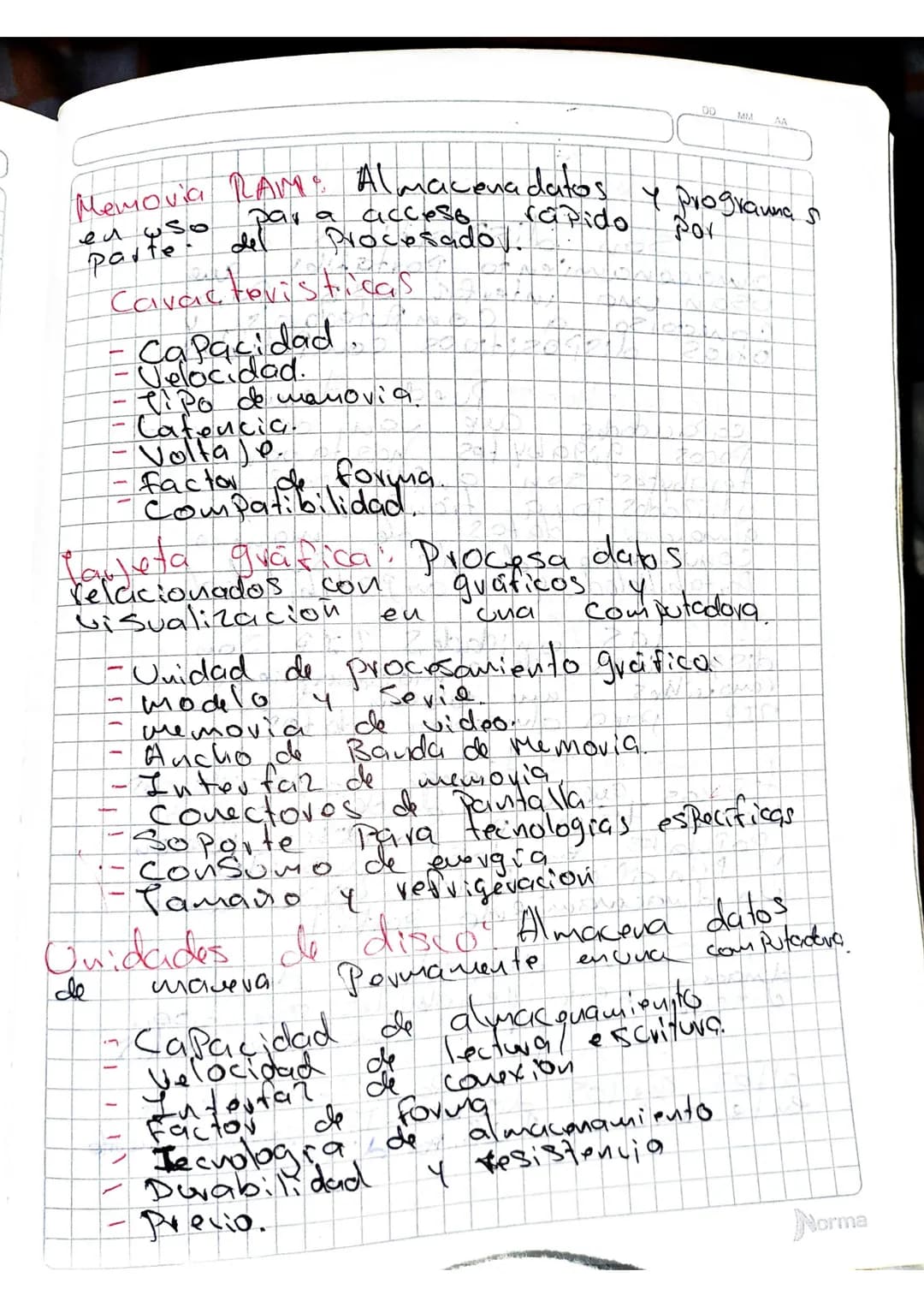 Proxima clase
DD
MM
AA
1) Consultan, la función y caracterí
Sticas de
-
- Procesador Tipos
S
Wudles
- Memoria RAM / AiOS
- Tarjeta. Gráfica
