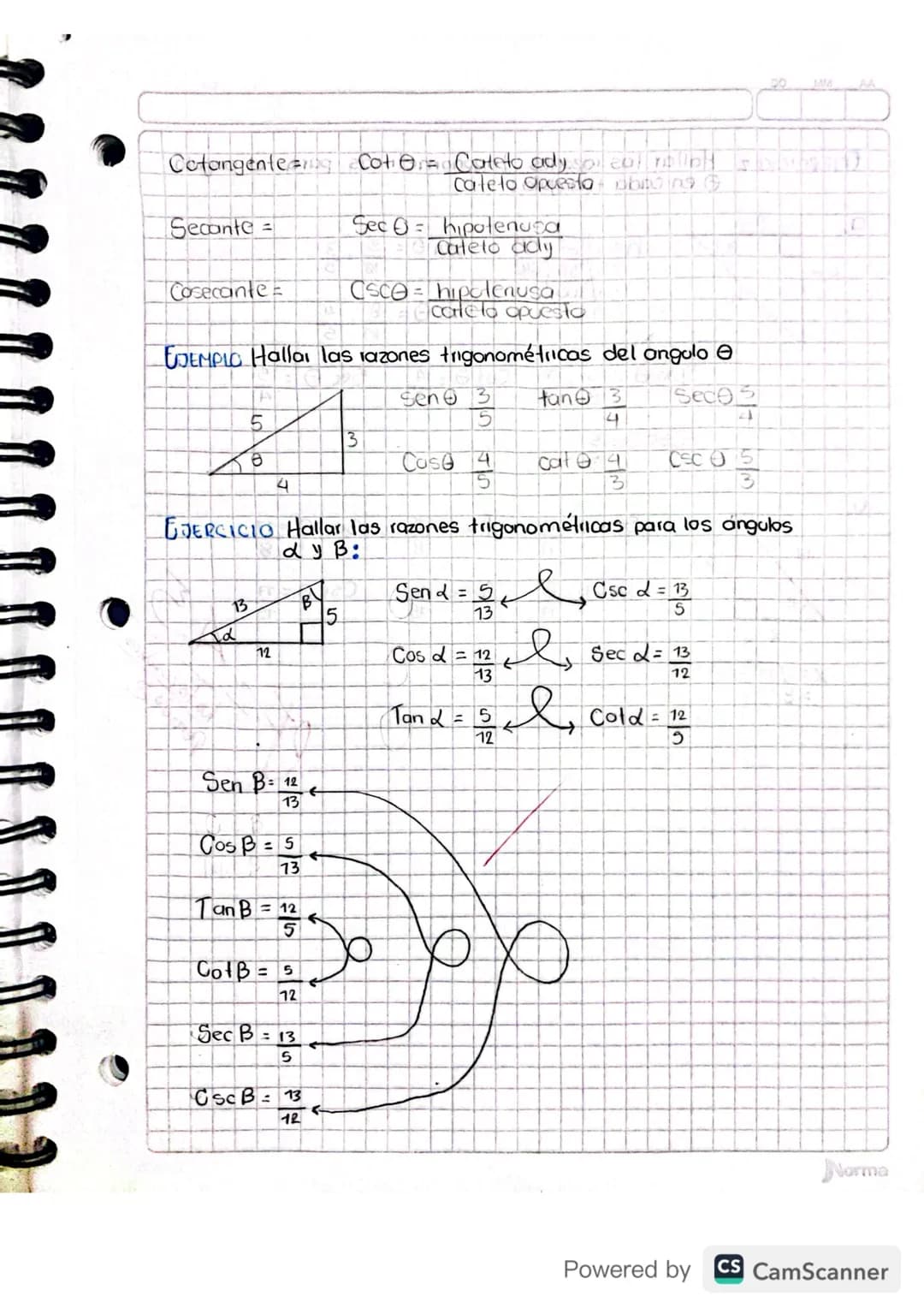 # RAZONES TRIGONOMETRICAS

La trigonometria es la rama de las matematicas que estudia las
medidas de los triangulos

Trigonometila $\begin{c