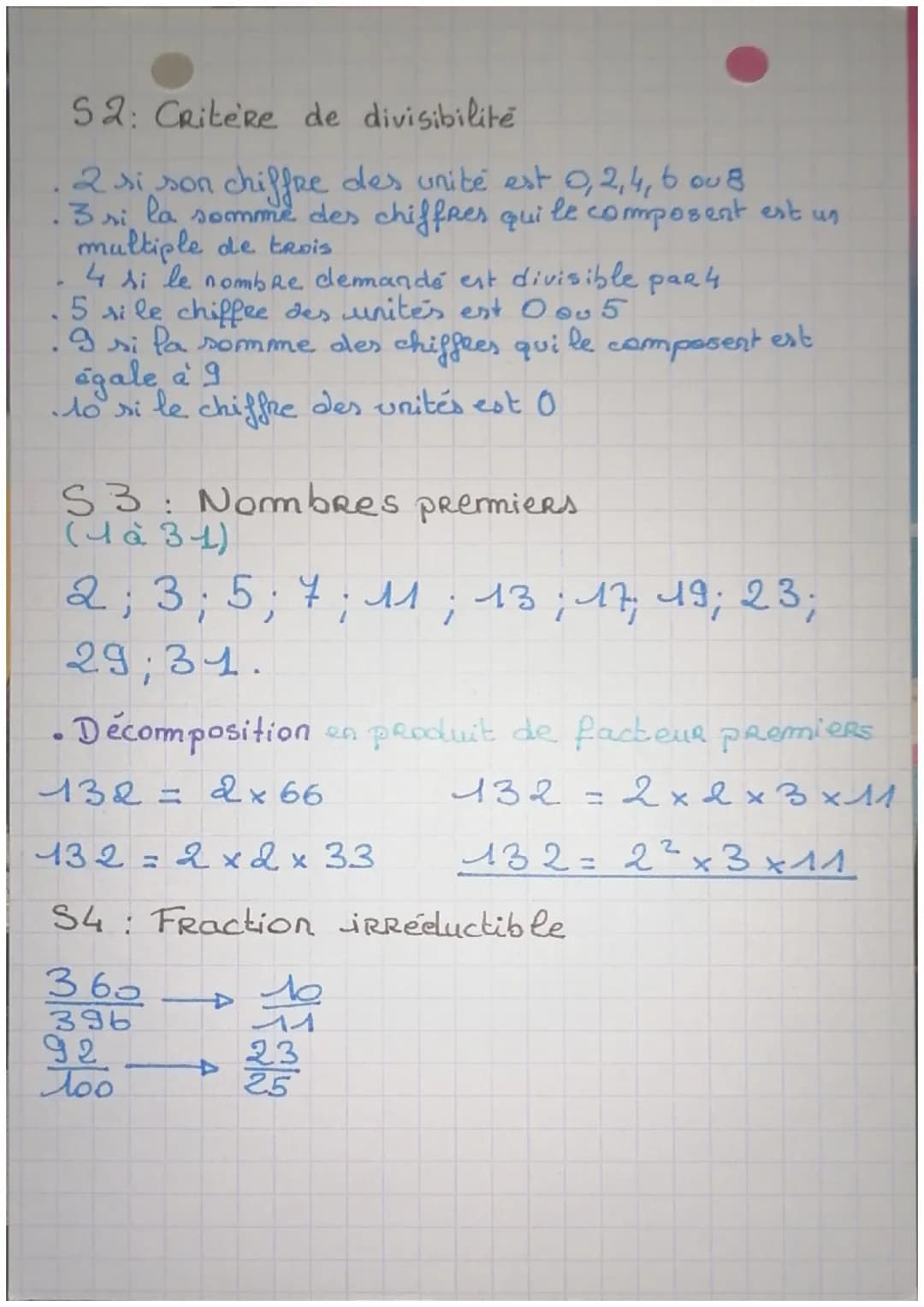 Sq 1: Arithmétique

S1: Division euclidienne

dividende
diviseur

a
b

9

reste
R
quotient

Exemple

47|5
-45
9
47 = 5 x 9 + 2
2

SUR calcul