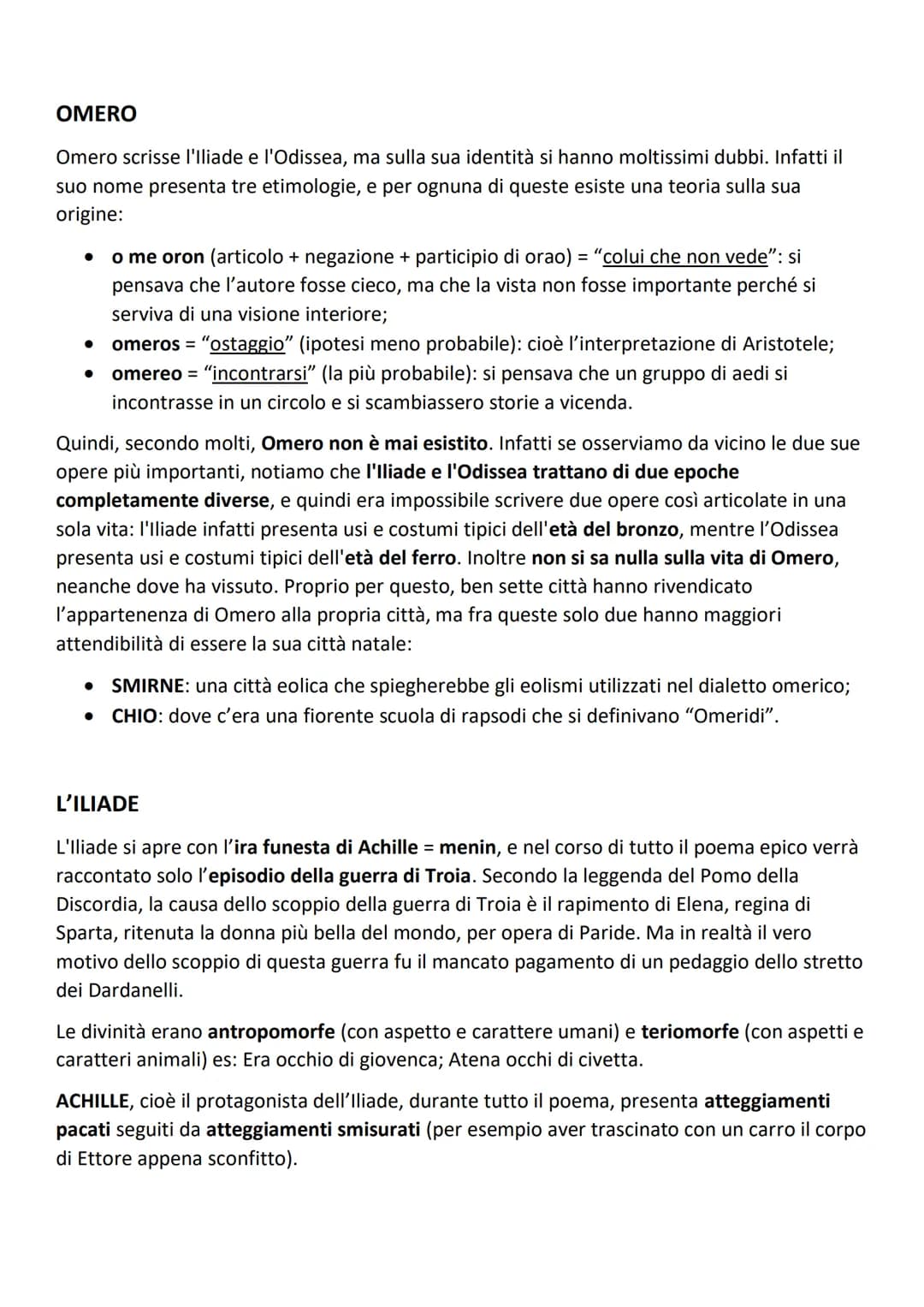# LE ORIGINI

I primi poemi epici di omero risalgono all'XI secolo, quindi all'Età Arcaica (XI-VIII). L'epica
(dal greco epos = "parola", "d