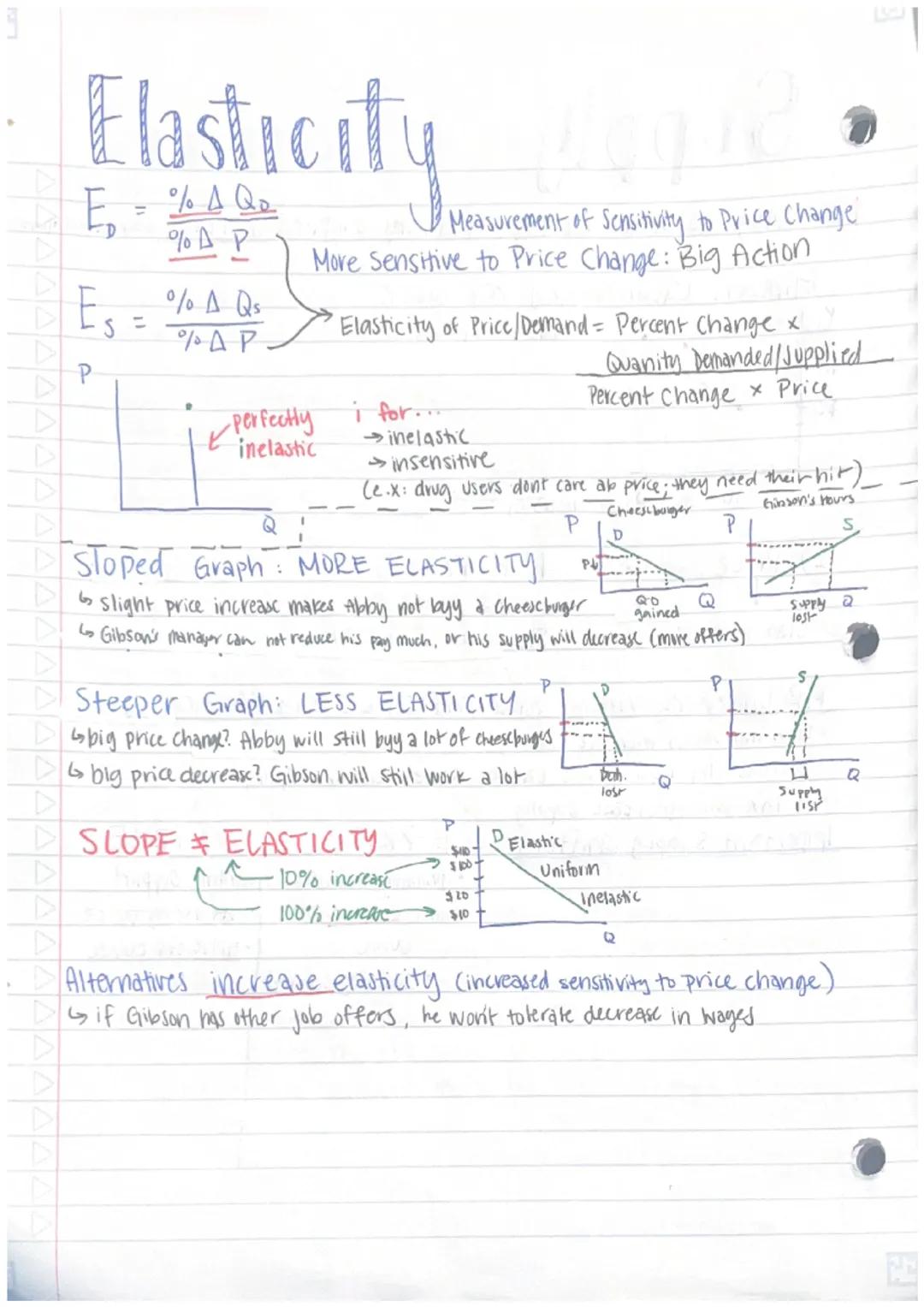 ▷ # Elasticity
$E_D = \frac{\% \Delta Q_D}{\% \Delta P}$
Measurement of Sensitivity to Price Change
More Sensitive to Price Change: Big Acti