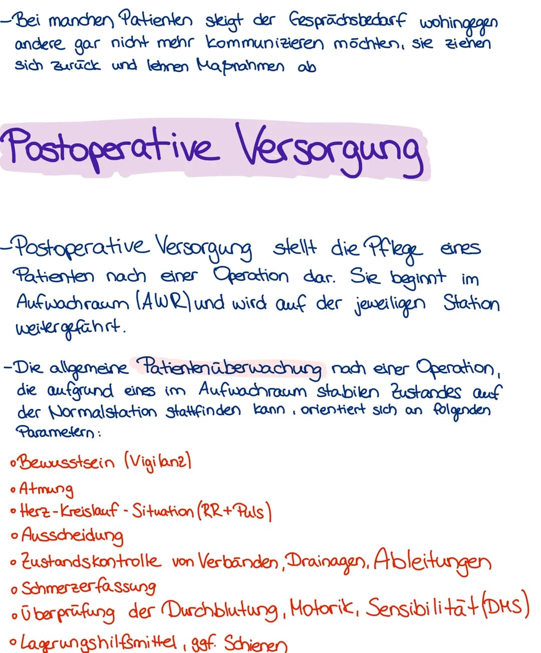 # Pra/Postoperative Pflege

Praoperative Pflegema pnahmen

Allgemeines:

•Unter präoperativer Pflege versteht man die pflegerische Versorgun