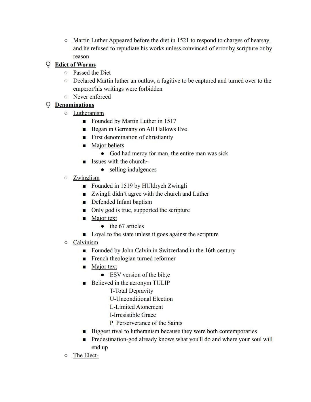 ~Protestant Reformation~

Origins and spread of Protestantism
*   Northern europe in the early 16th century
*   Challenged the Church's abus