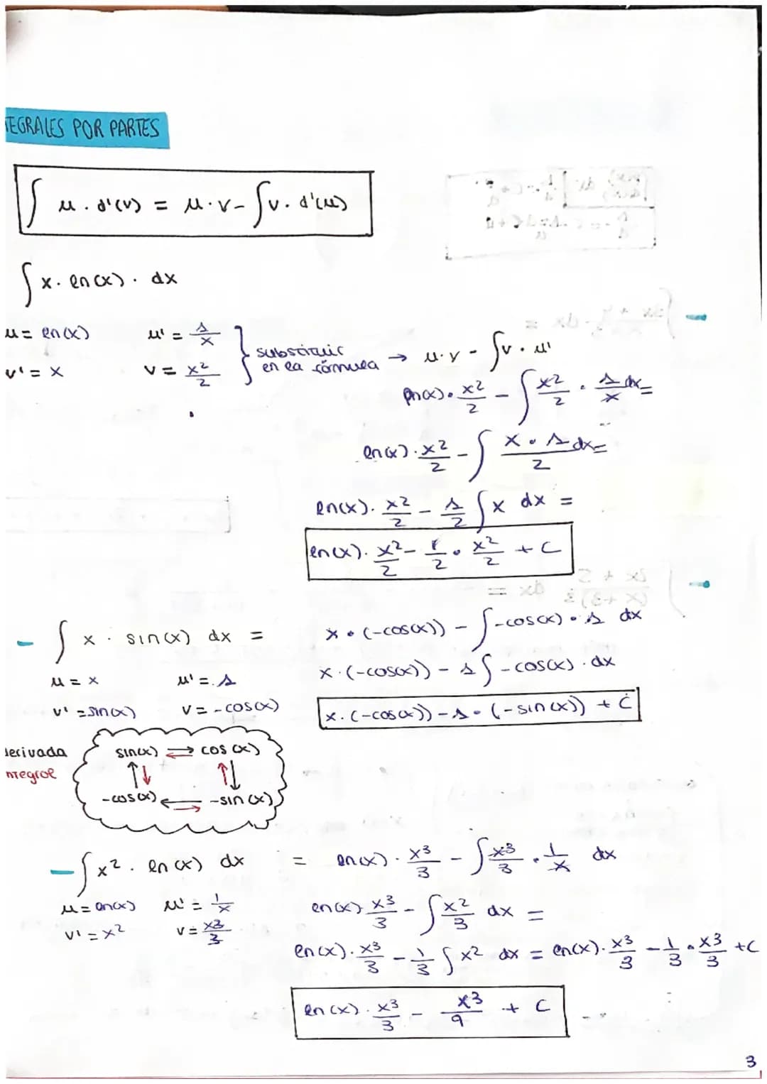 # INTEGRALES CON EJEMPLOS (inverso a eas derivadas)"

# INTEGRALES INMEDIATAS (Las más básicas)

)mediante cormulas/ propiedades) me سعدو

1