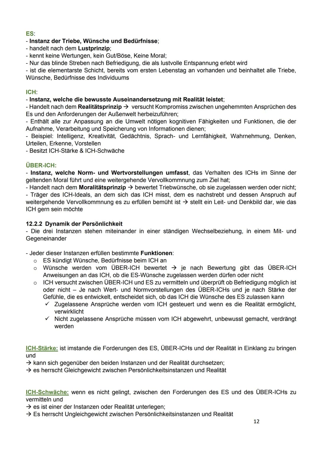 
<h2>12.1 Grundannahmen der psychoanalytischen Theorie</h2>
<p>Die Theorie von Sigmund Freud umfasst eine Persönlichkeitstheorie und Entwick