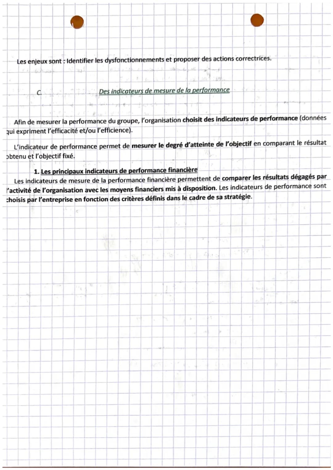 # gestion
Chapitre 17

1. La notion de performance

Toute organisation se doit d'être performante afin d'assurer sa pérennité.

A. Définitio