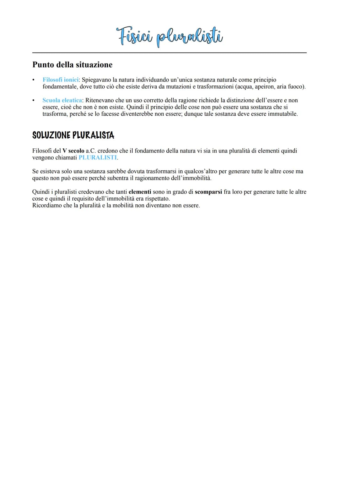 # I Fisici di Mileto

TALETE

Nato a Mileto (624-545 a.C.) non si curava delle piccole cose e delle
faccende quotidiane vuole scoprire la ve