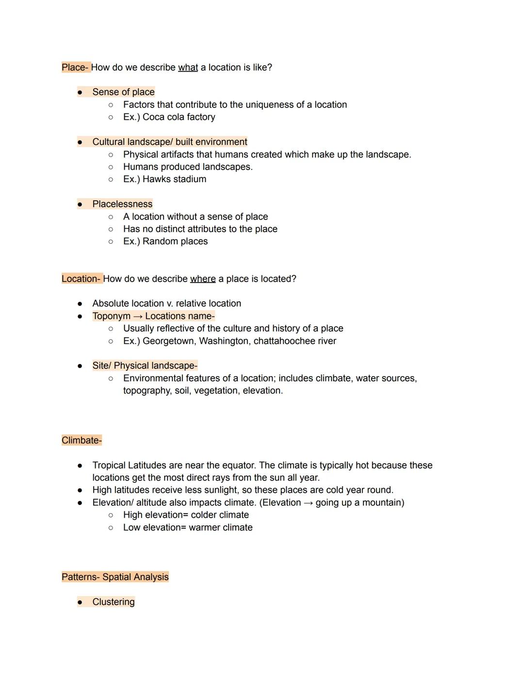 # Unit 1- Thinking Geographically

1.  1- Introduction to maps notes

Reference maps: General information/ navigation/ location

*   Politic