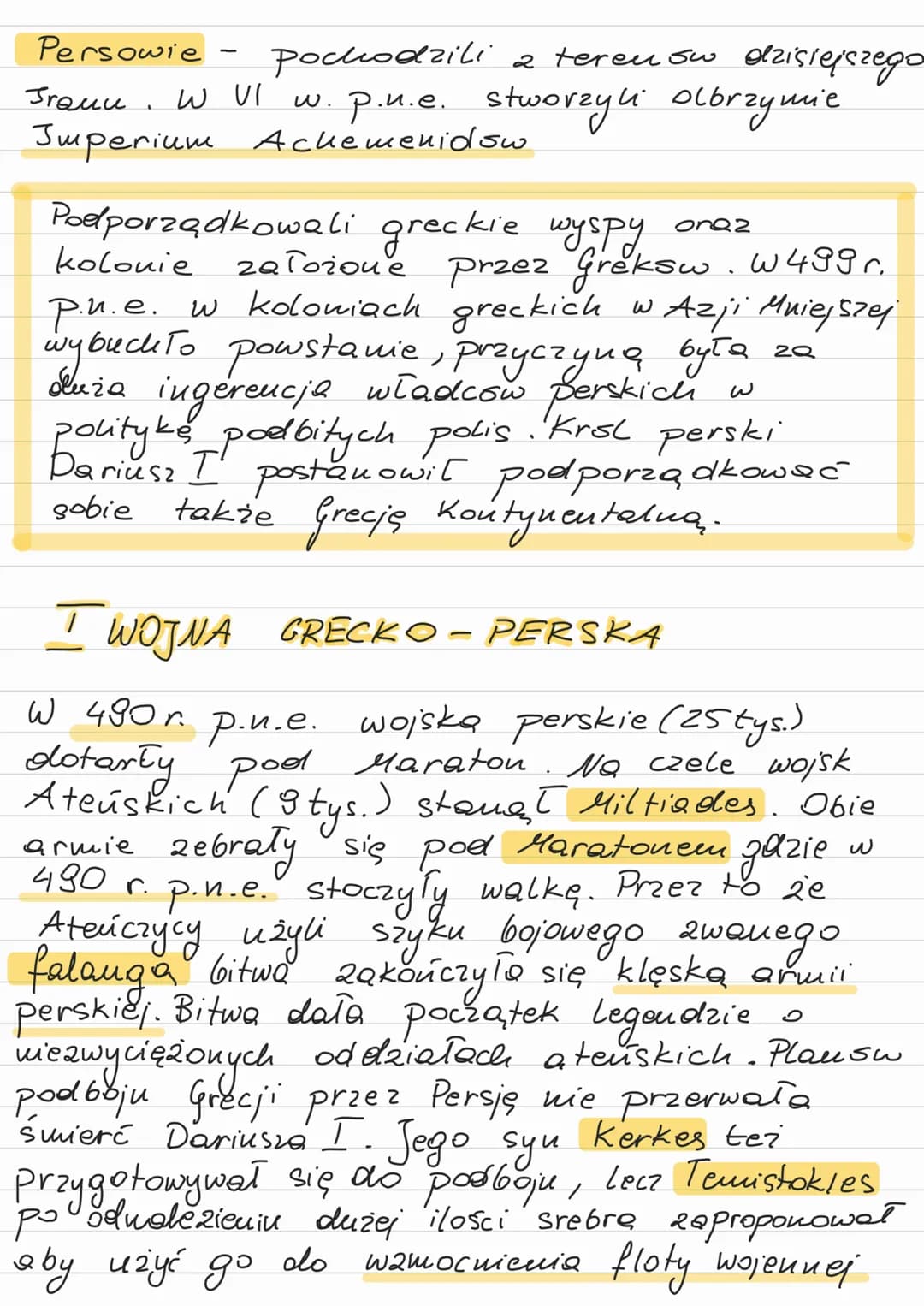 Persowie - pochodzili 2 terenów dzisiejszego
Jrouu. W VI w. p.u.e. stworzyli olbrzymie.
Jmperium Achemenidow

Podporządkowali greckie wyspy 