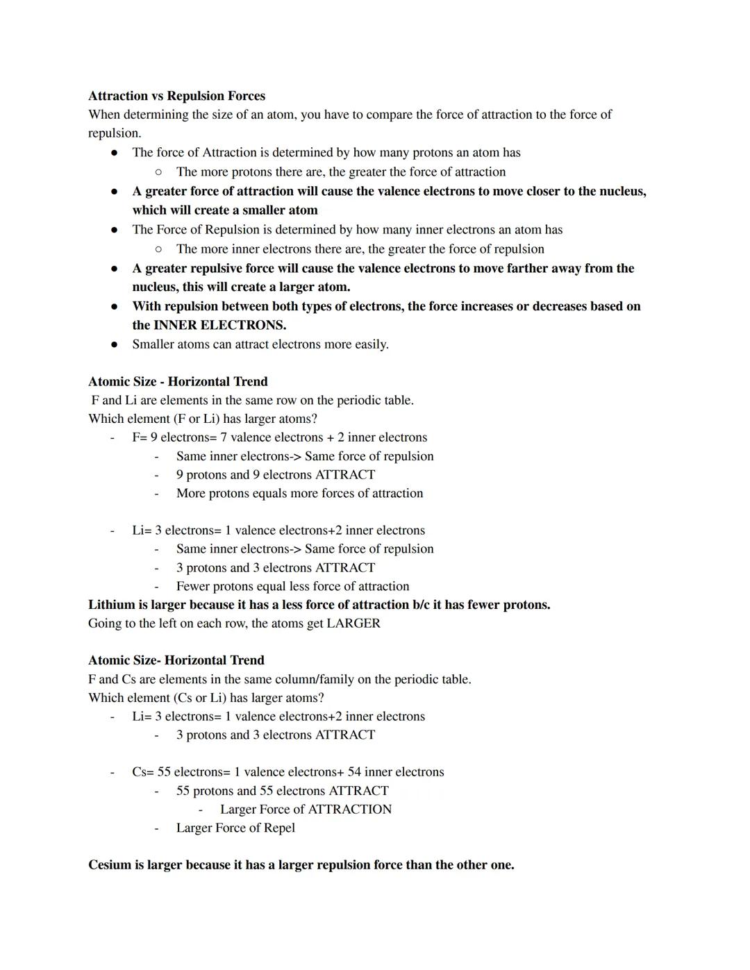 Unit 3.3: Periodic Table
Atomic Radius & lonization Energy

Valence Electrons:
*   Electrons in the highest (outermost) energy level are cal