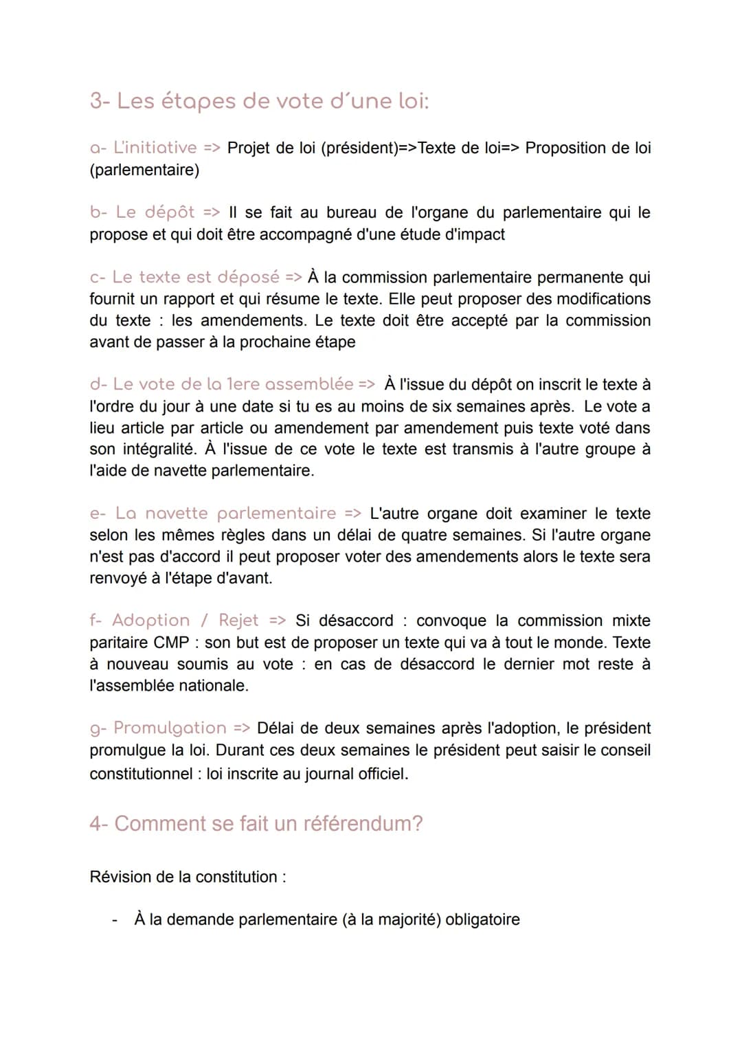# L'Organisation du Droit :

1- La Constitution:

Il est important de savoir que l'état de droit garantie la démocratie

L'état de droit res
