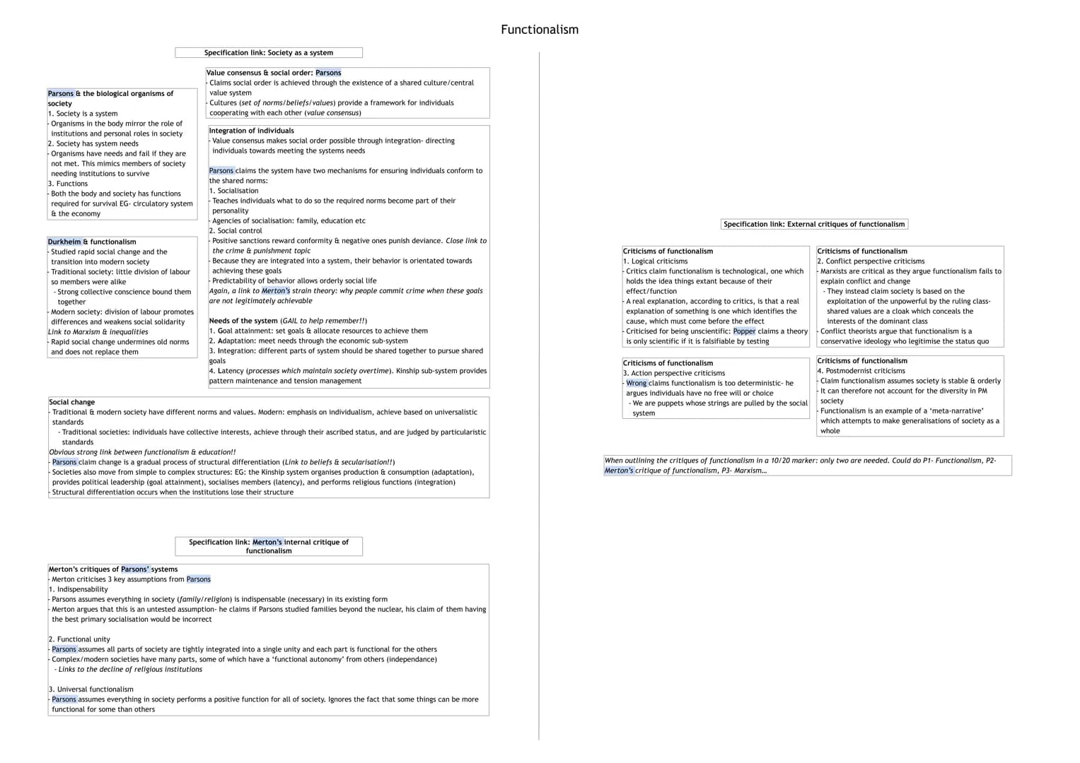 ## Sociology and science

### Specification link: Positivism

General views of positivism
- All logic of natural sciences can apply to socio