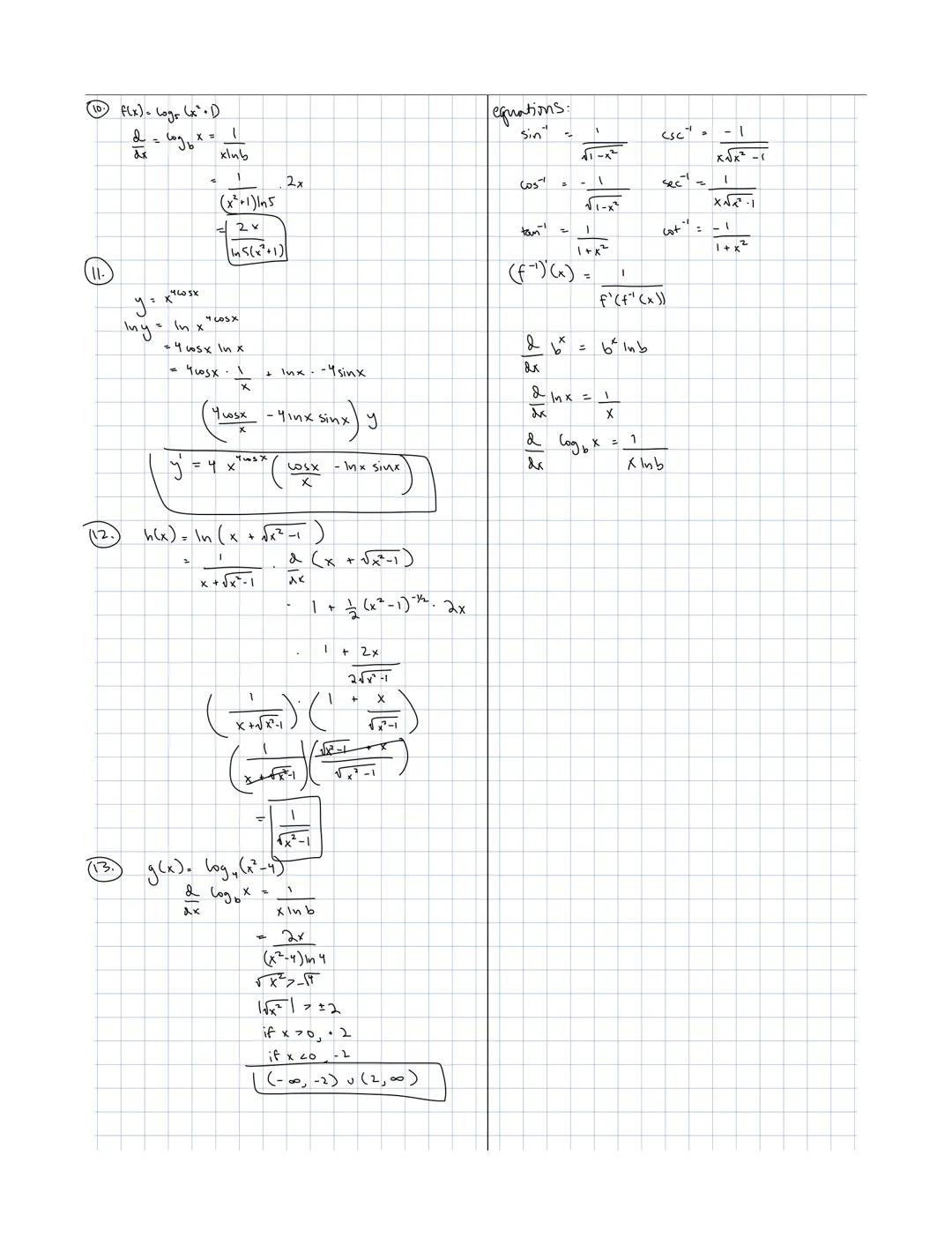 # 3.6 The Chain Rule
Chain Rule, Implicit Differentiation, and Derivative of Log.
if F(x) = f(g(x)), then F(x) = f'(g(x)) g'(x)
y = f(u)
y=f