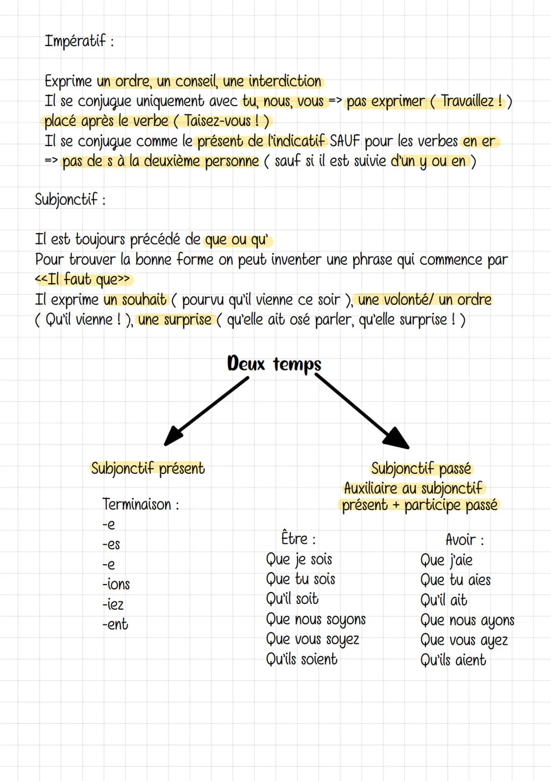 # Francais

Les modes

Conditionnel:

On l'utilise pour:

- donner une information incertaine (il pleuvrait demain)
- Faire une demande poli