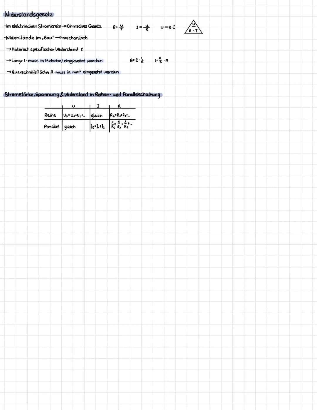 # Physik

Definition, Formelzeichen, Einheit von Stromstärke, Spannung & Widerstand

Stromkreise mit Schaltzeichen darstellen

das Ohmsche G