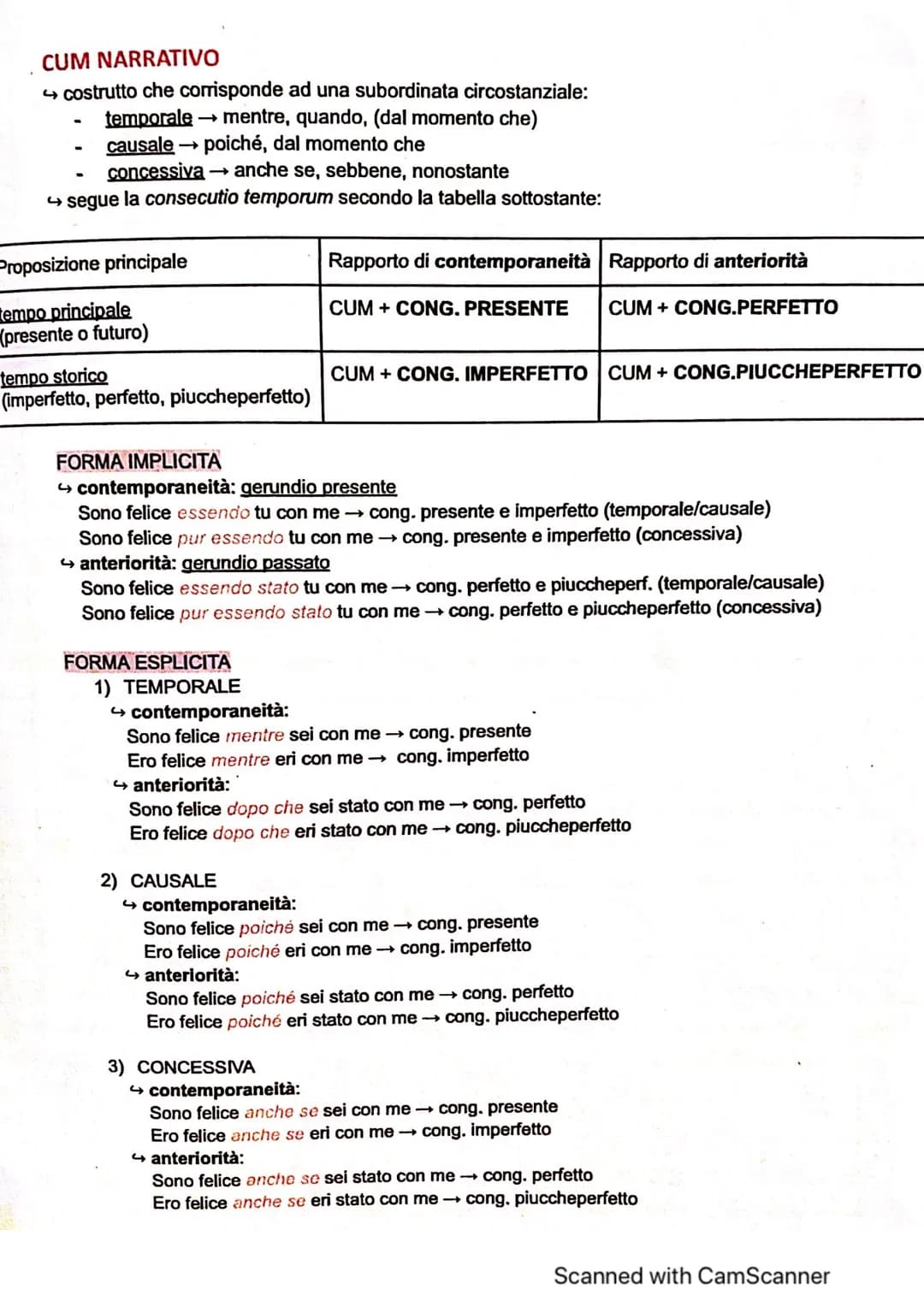 # CUM NARRATIVO

→ costrutto che corrisponde ad una subordinata circostanziale:

*   temporale → mentre, quando, (dal momento che)
*   causa