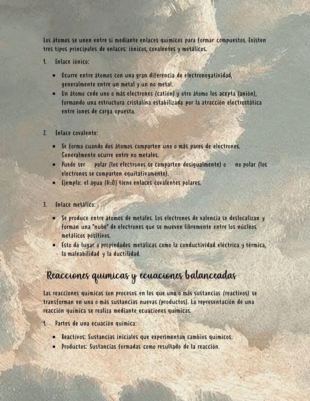 # QUÍMICA BÁSICA

La química es la ciencia que estudia la composición, estructura y propiedades de la
materia, así como los cambios que ésta