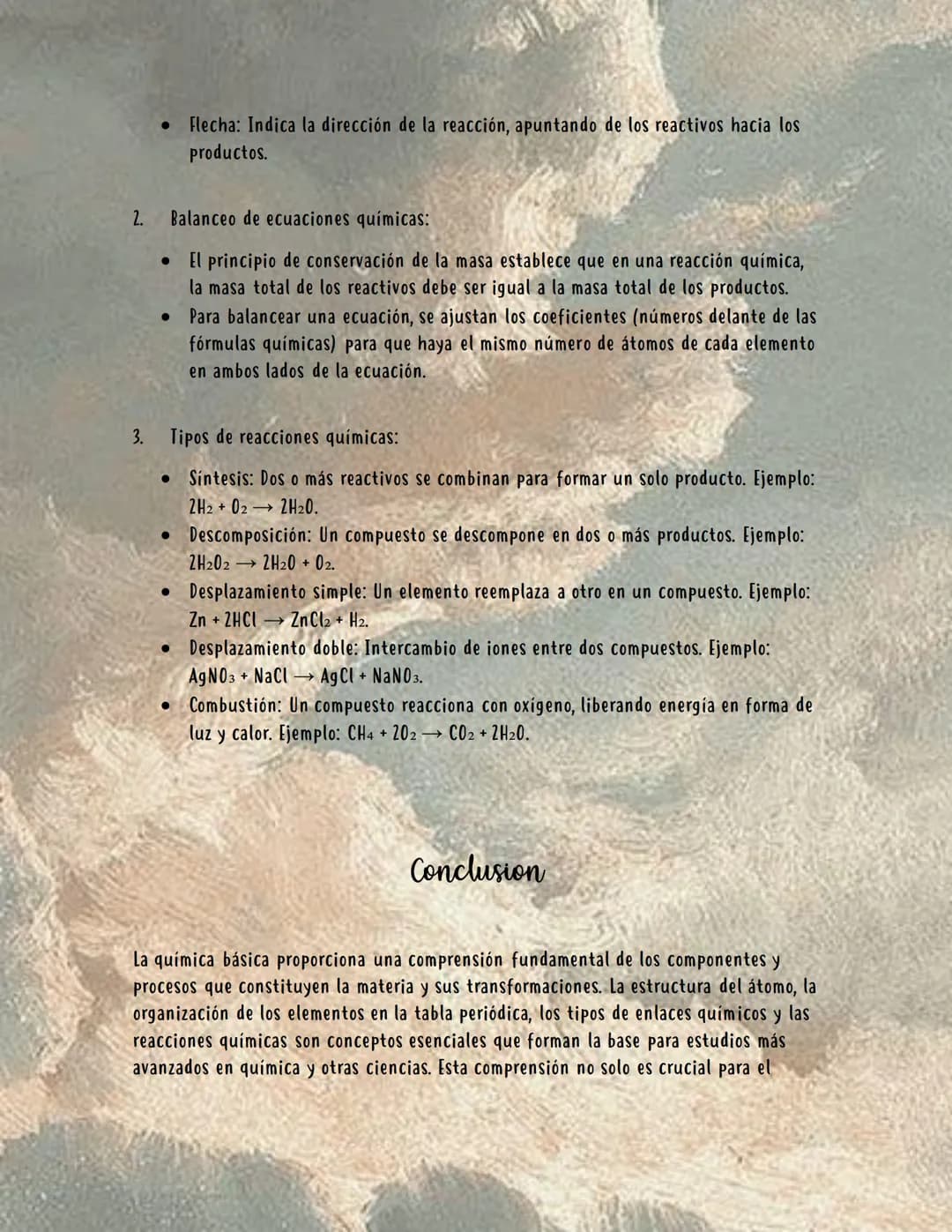 # QUÍMICA BÁSICA

La química es la ciencia que estudia la composición, estructura y propiedades de la
materia, así como los cambios que ésta