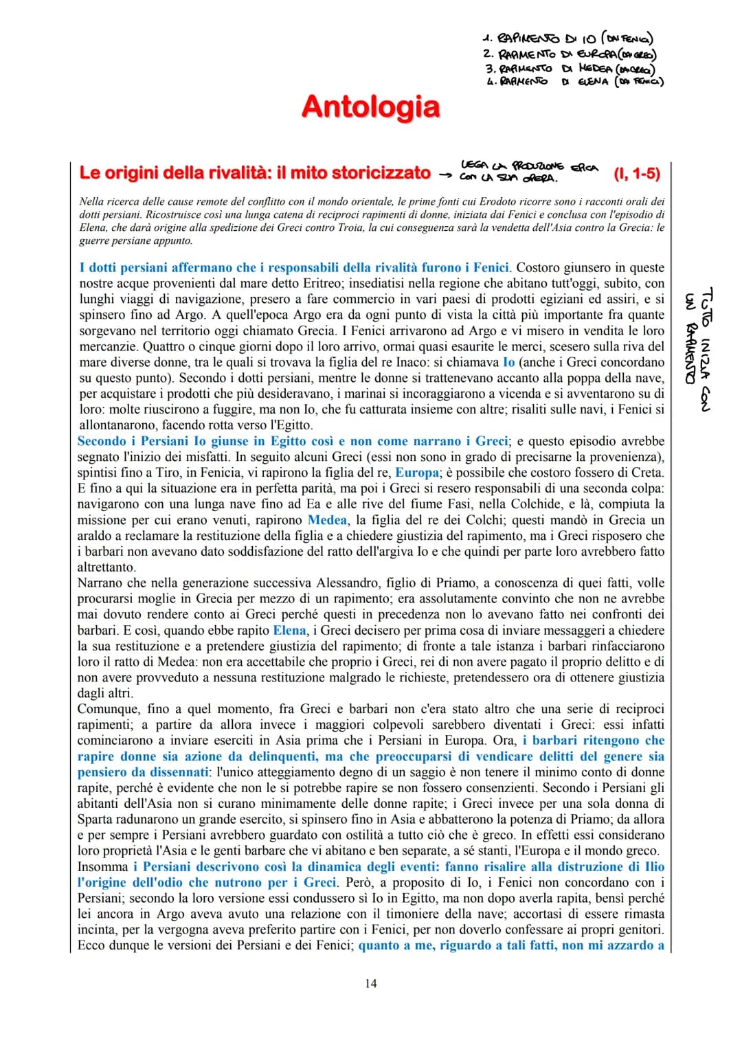 # La storiografia in Grecia

All'alba del V secolo in Grecia non c'è più solo il mito e il racconto, ma anche la ragione umana. Questo
passa