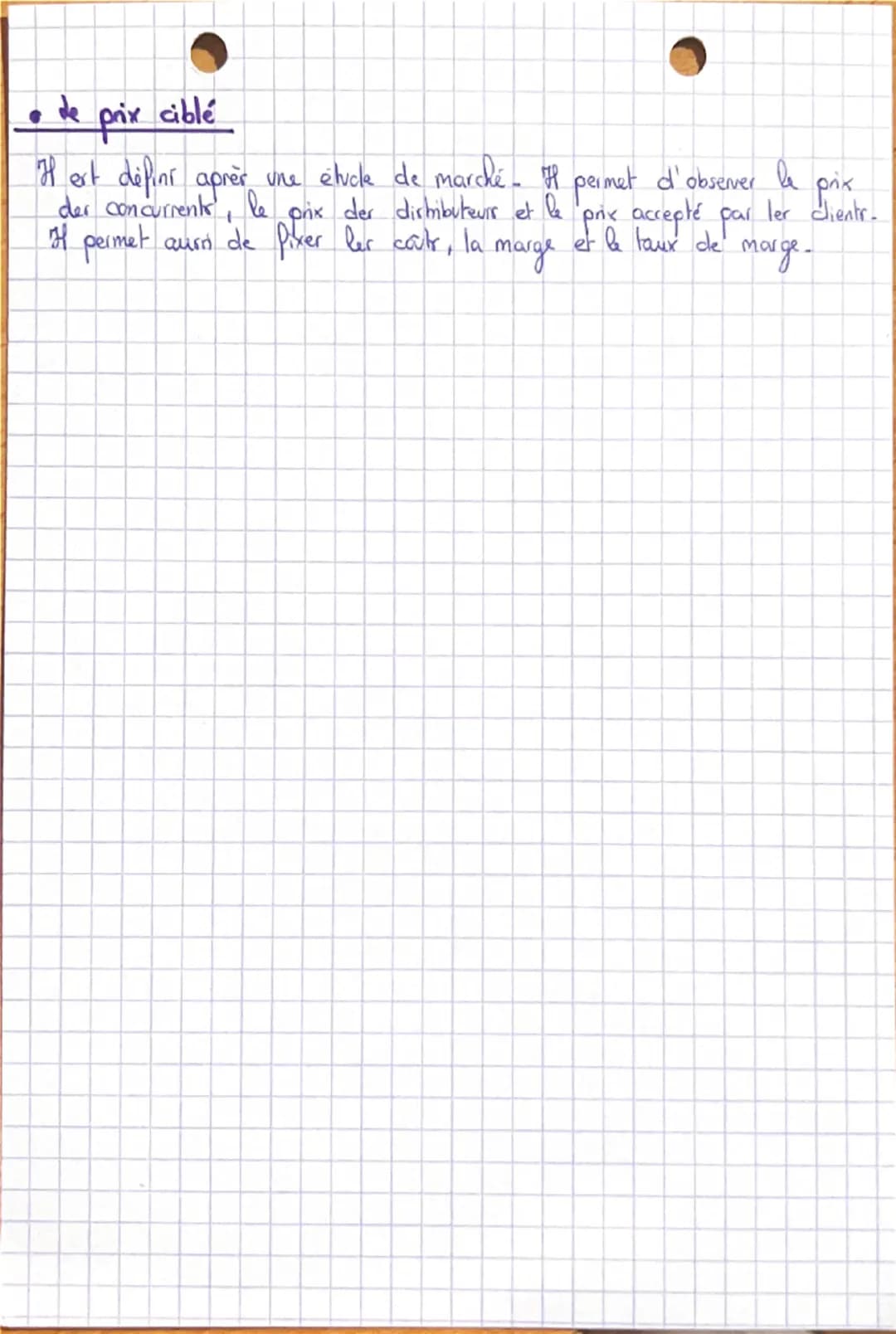 # MercatIQUE

Chap 6: La Pixation du prix selon une logique rationelle

Cout de revient = coût de production + coût de distribution et auber