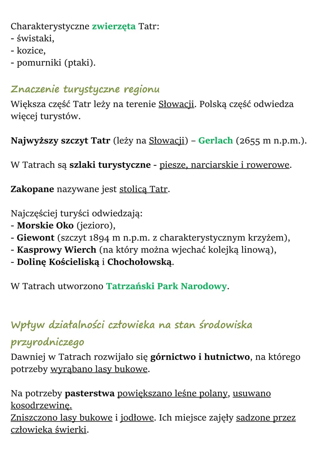 # Tatry

Środowisko przyrodnicze Tatr

Tatry - najwyższe pasmo górskie Polski - są częścią Karpat.

Grzbiety górskie - wysokie, mocno wydłuż