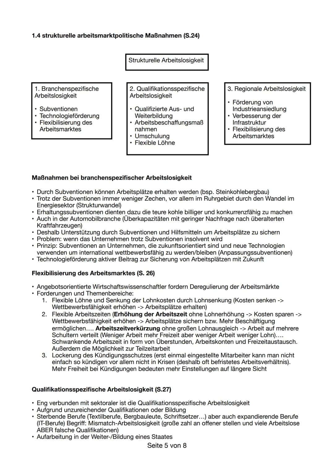 # WR Zusammenfassung

1. Beschäftigung und Einkommen (S. 10-13)
1.1 Strukturelle Ungleichgewichte auf dem Arbeitsmarkt

*   Arbeit ist exist