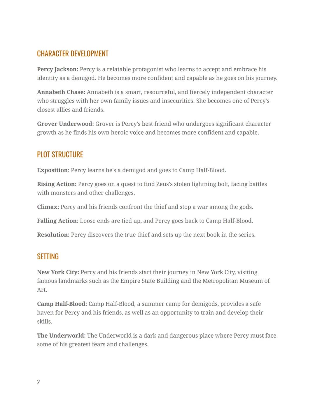 # PERCY JACKSON: THE
# LIGHTNING THIEF
Overview of the book
By Rick Riordan

SUMMARY

A modern, 12-year-old, Percy Jackson discovers he is a