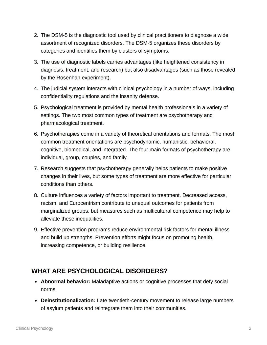 # Clinical Psychology

Clinical Psychology

Clinical psychology is the branch of psychology concerned with the assessment,
diagnosis, treatm