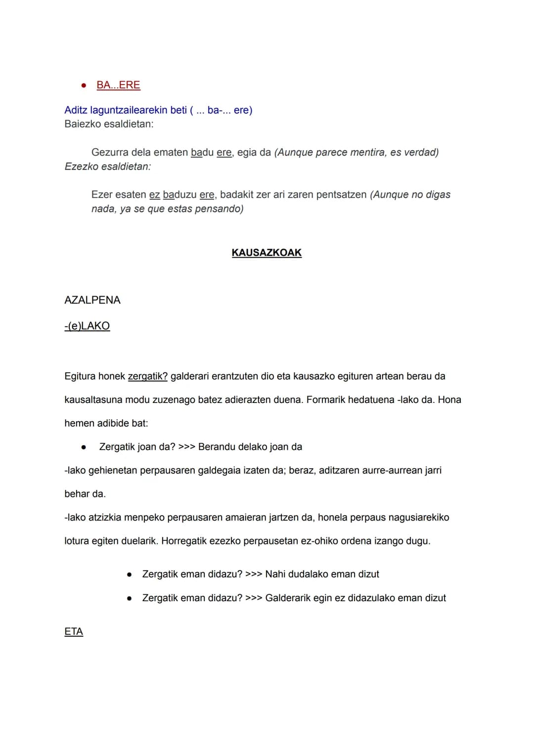 # PERPAUSAK

PERPAUS KONPLETIBOAK

AZALPENAK

-(e)LA > baiezko esaldietan erabiltzen da (perpaus nagusia baiezkoa denean)..

Adib.: Ondo dag