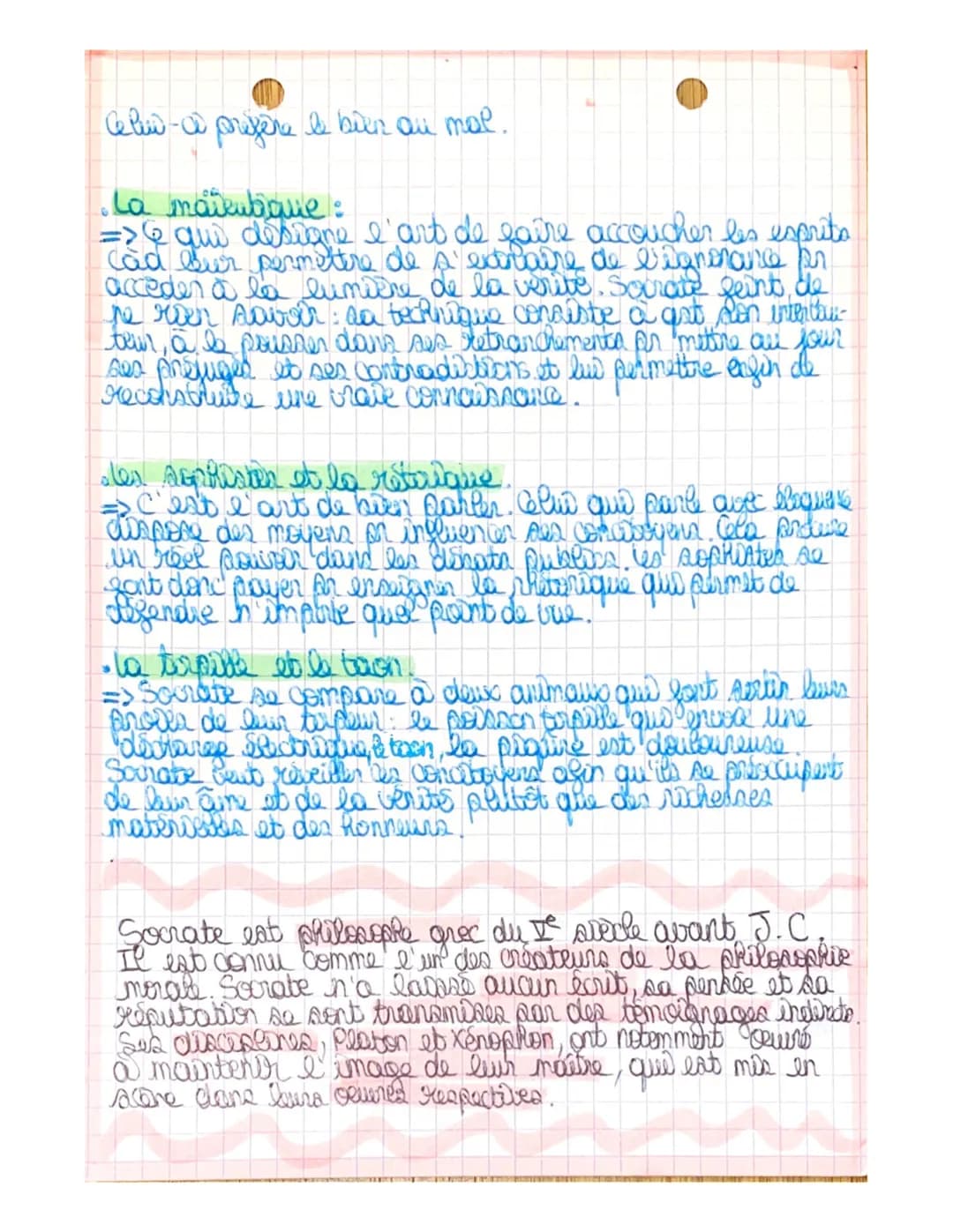 Socrate (-4701-399)

• "La sule chose que je sada c'est que je ne save
rwen"
=>Au sujet de Socrate, il aurait de qu'il était l'hemme
le sap 