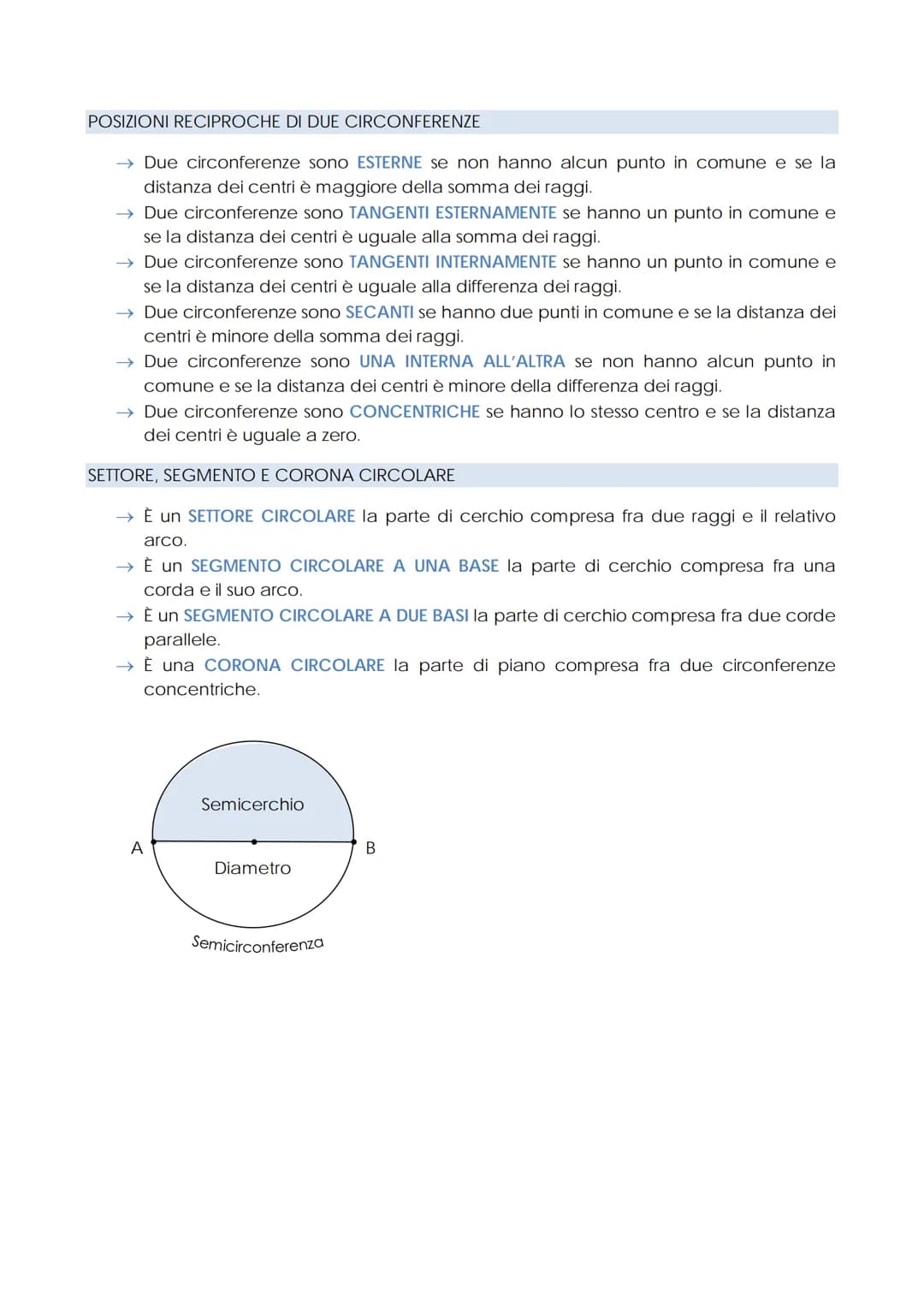 # LA CIRCONFERENZA E IL CERCHIO

CIRCONFERENZA E CERCHIO

→ La CIRCONFERENZA è una linea chiusa costituita da infiniti punti tutti equidista