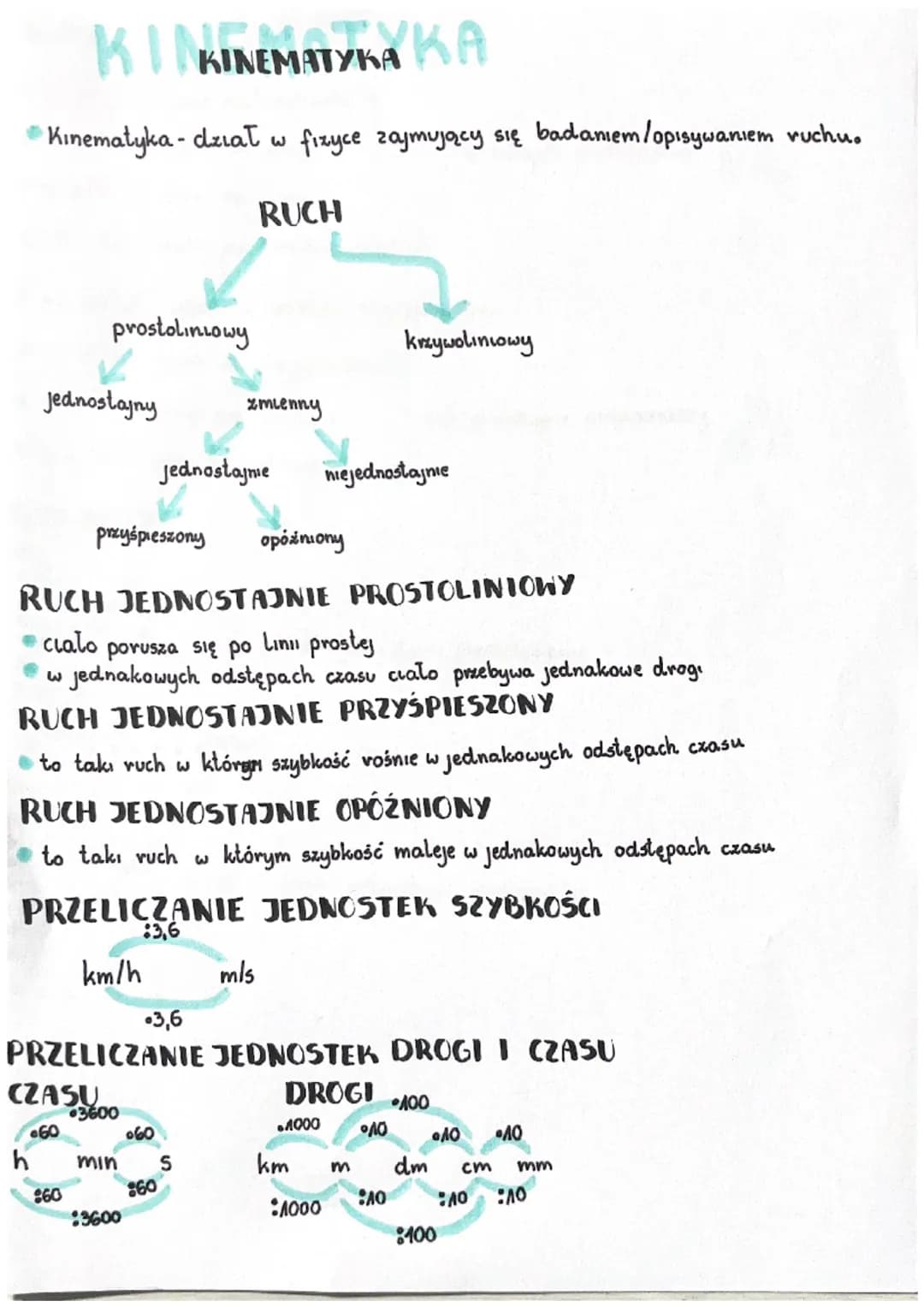 # ΚΙΝΚΙΝΕΜΑΤΙΚΑ ΚΑ

*   Kinematyka - dział w fizyce zajmujący się badaniem/opisywaniem ruchu.

# RUCH

prostoliniowy

krzywoliniowy

Jednost