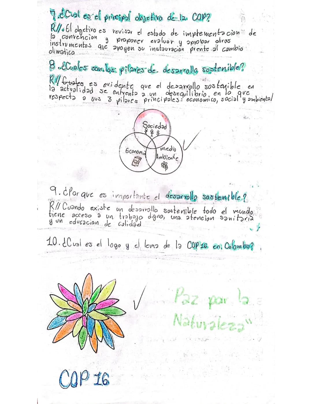 Hanna
Saraj 8
Puentes O
Paucar 3
# Taller COP

1. Que es la Cop?

ATTO

Rill La conferencia de las partes (cop) es Is cumbre anual
que reali