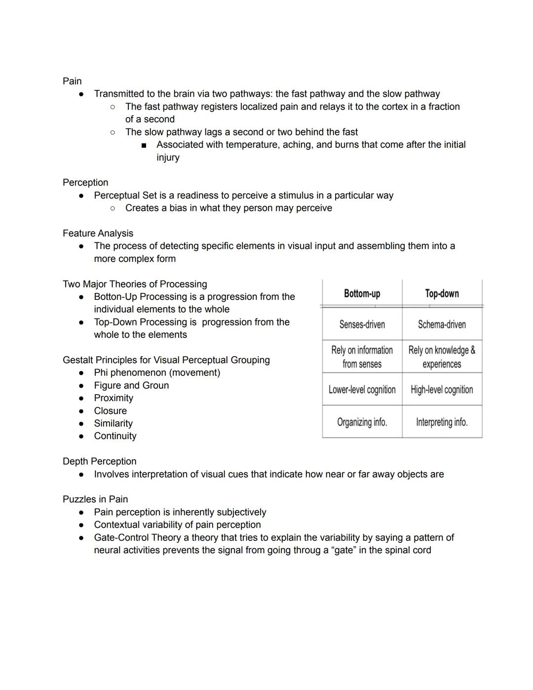 # Sensation verus Perception

*   Sensation is the stimulation of sense organs/neurons
*   Perception is the selection, organization and int