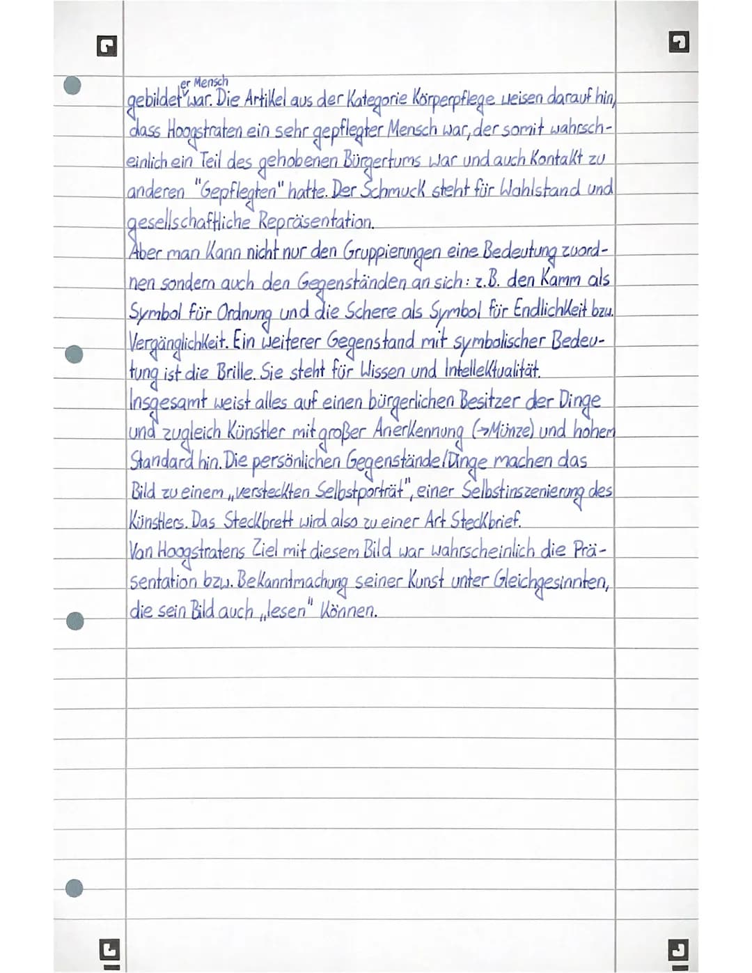 # Bildanalyse-Augenbetrügerstilleben.

Das Bild, Augenbetrügerstilleben wurde zwischen 1666 und 1678 von
Samuel van Hoogstraten mit Öl auf e