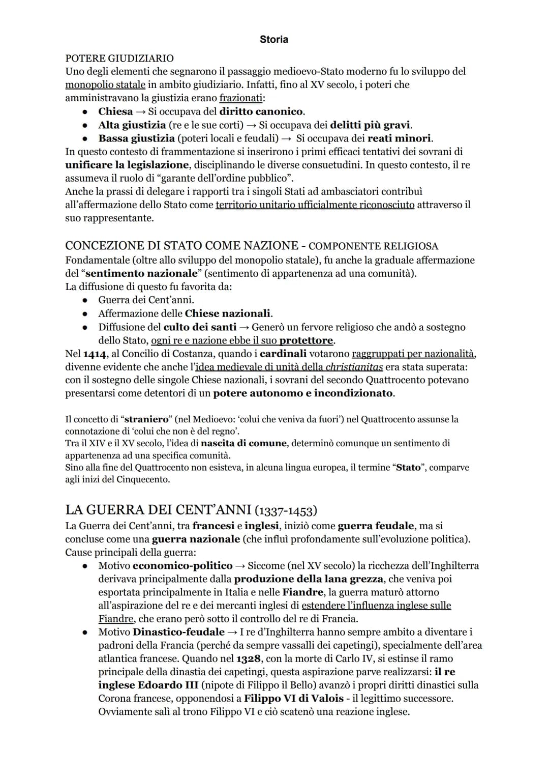 # Storia

LE MONARCHIE NAZIONALI - LA FORMAZIONE DELLO STATO MODERNO
Partendo con il dire che il Quattrocento fu il secolo del consolidament