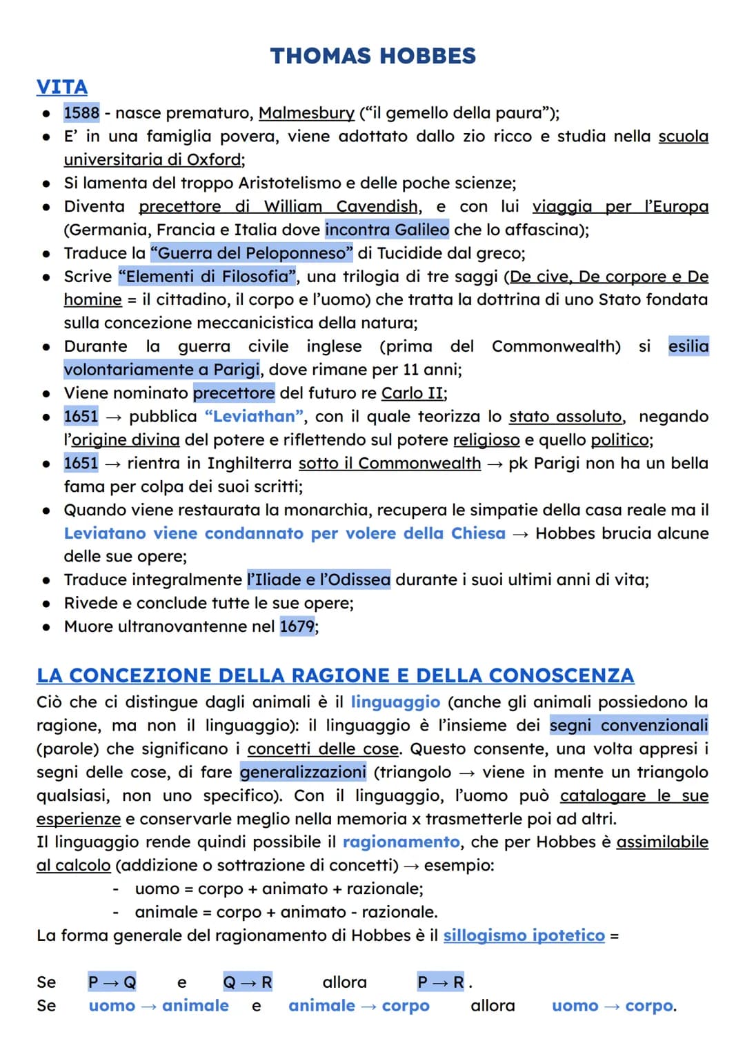 "VITA"
CARTESIO (René Descartes)
• Nasce il 31 Marzo 1596 a La Haye da una famiglia aristocratica;
• Studia in collegio per 9 anni (La Flèch
