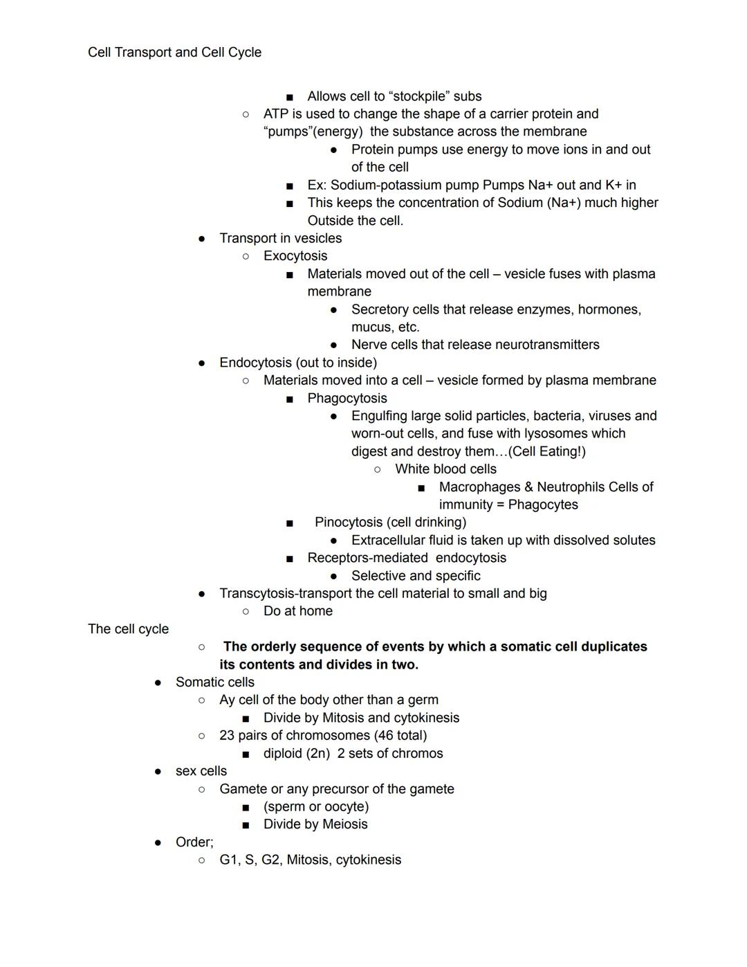 # Cell Transport and Cell Cycle

4Cell transport

Passive Transport
*   Movement of molecules through the cell membrane without the use of c