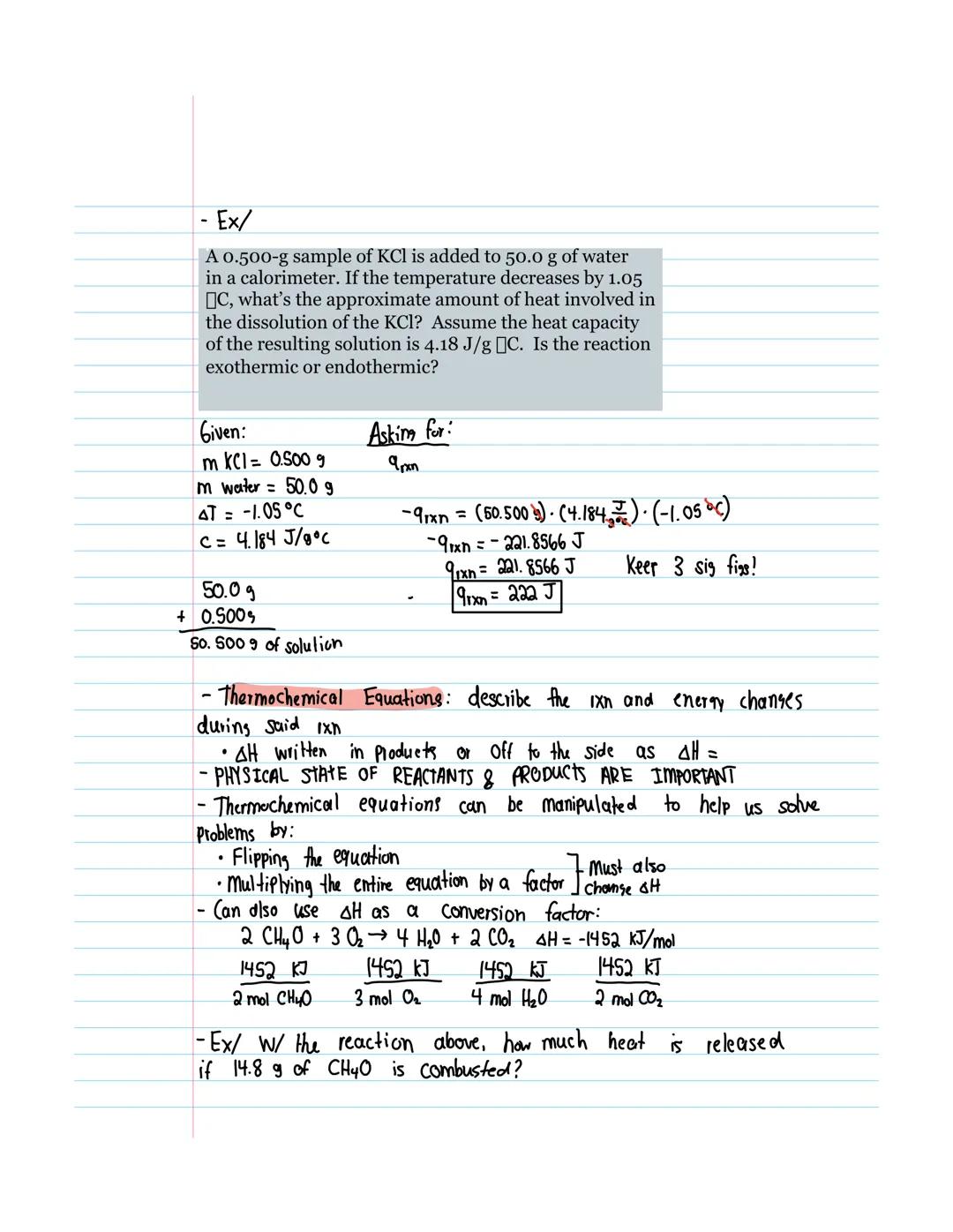 Chem H
Unit 10
2/7/2023
# THERMOCHEMISTRY

- Heat: a form of energy that flows frm warm $\rightarrow$ cool
  *   Low $\rightarrow$ High KE
-