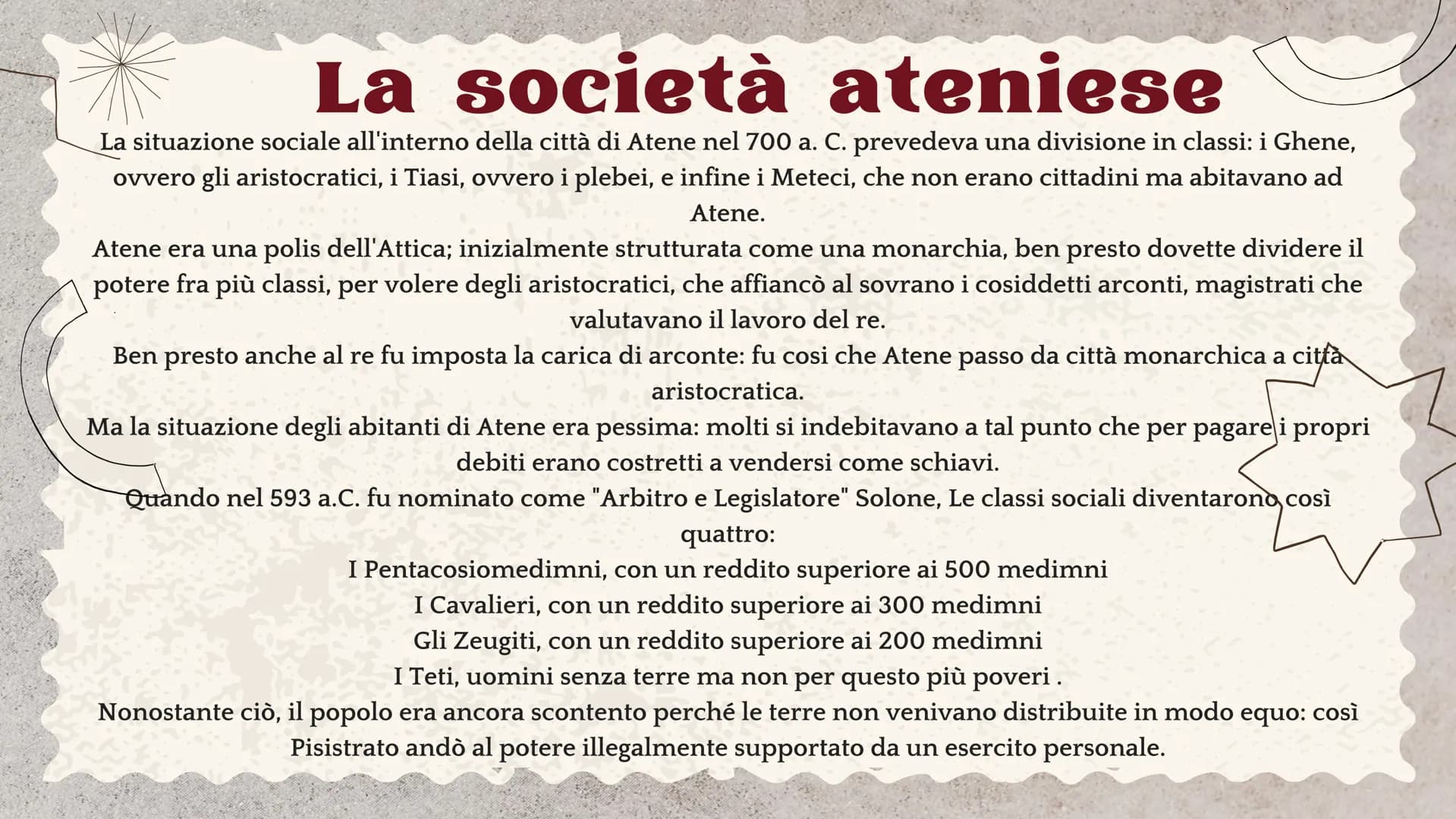 # Sparta e Atene # Sparta

Sparta era il capoluogo della Laconia (oggi il
Peloponneso meridionale) terra ricca di cereali, vigne
e uliveti. 