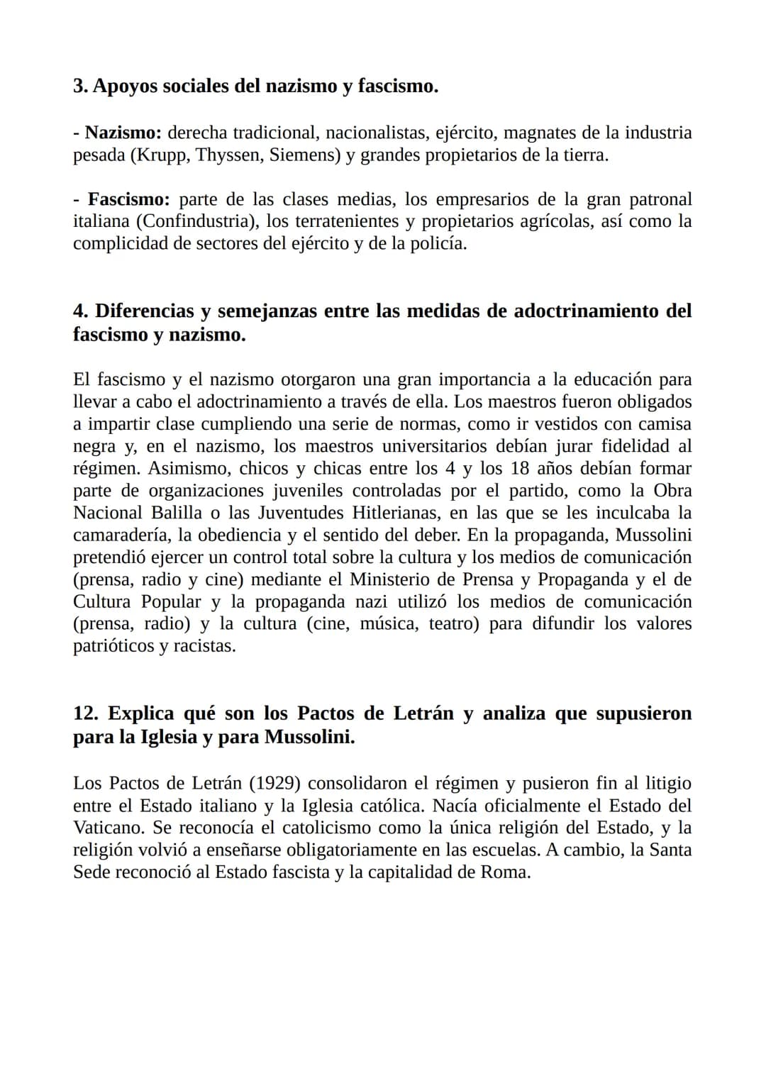 # APUNTES EXAMEN HISTORIA

TEMA 10: EL ASCENSO DE LOS TOTALITARISMOS LOS FASCISMOS, EL NAZISMO Y
EL STALINISMO

1. Glosario:

- Democracia: 
