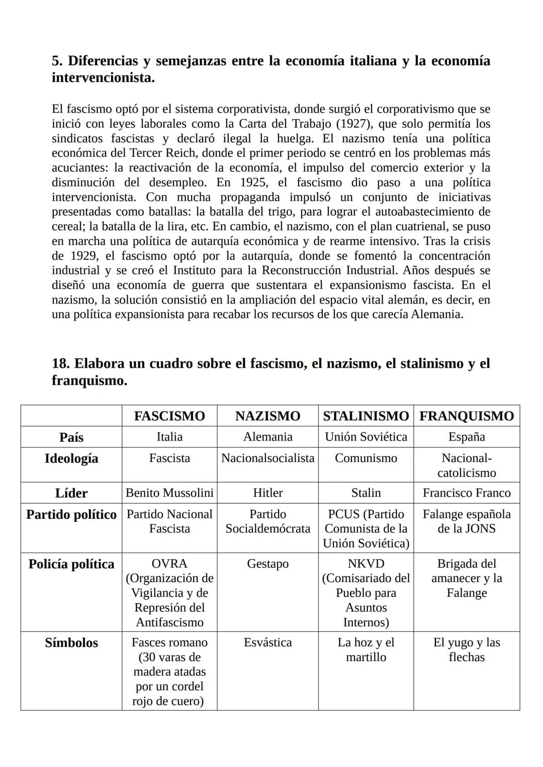 # APUNTES EXAMEN HISTORIA

TEMA 10: EL ASCENSO DE LOS TOTALITARISMOS LOS FASCISMOS, EL NAZISMO Y
EL STALINISMO

1. Glosario:

- Democracia: 