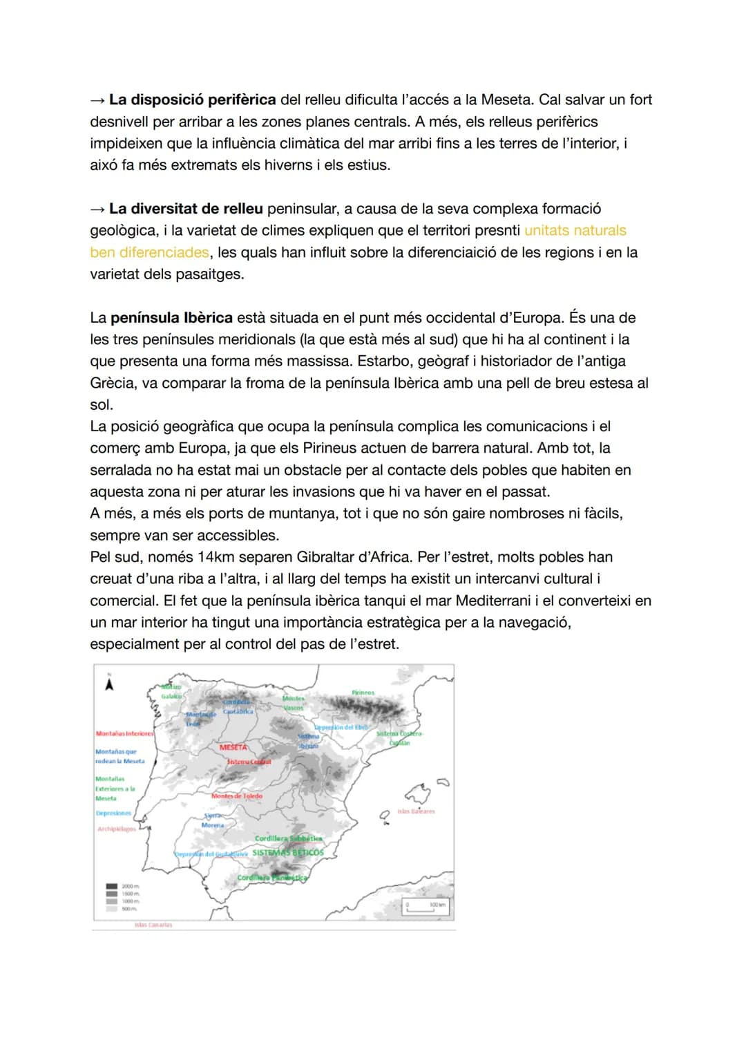 # EL MEDI FÍSIC D'ESPANYA I CATALUNYA

Espanya és un país europeu que té una extensió de 505990 km2. El territori
espanyol ocupa la major pa