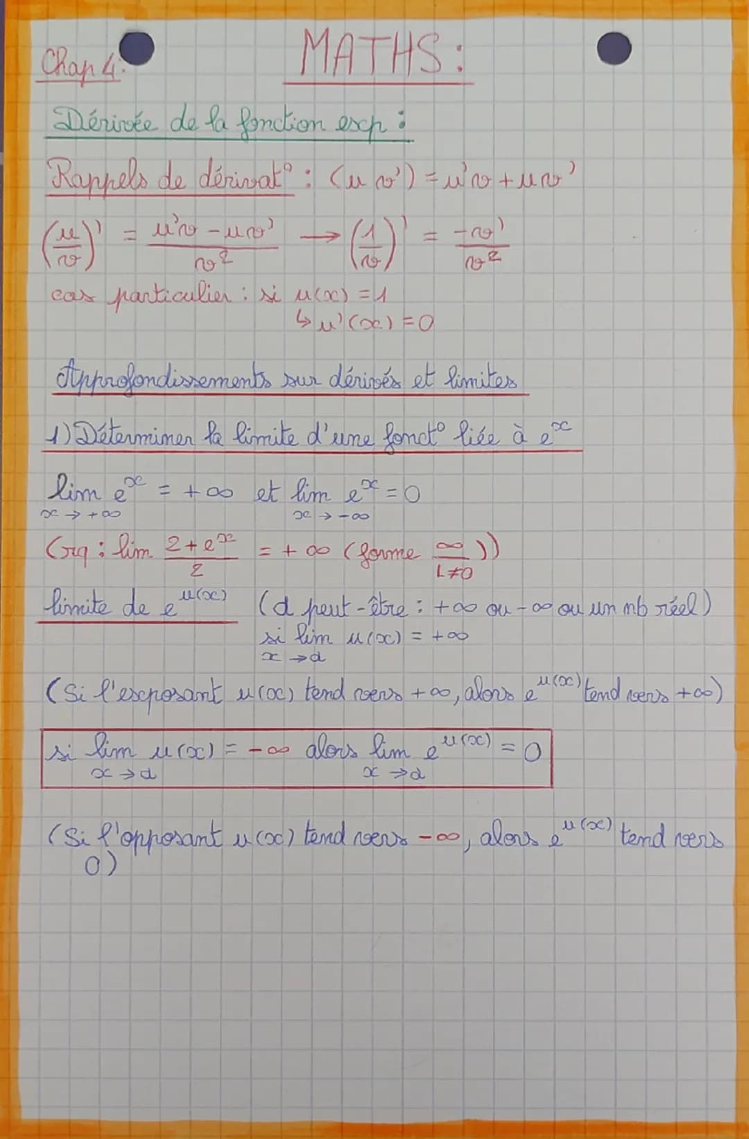 # MATHS

Chap 4: Pontions excponentielles

α€]0; +∞[ $a^n \rightarrow$ suite géo $a^0 = 1$

| x   | 0 | 1 | 2 | 3 | 4  |
| --- | - | - | - |