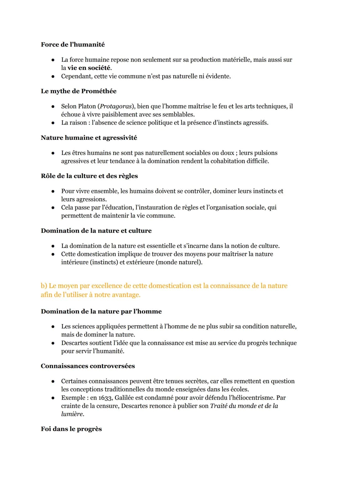 (4/17)
La nature:
(Séquence 2, partie 1)
Introduction :
Question initiale: dominer la nature
* Dominer la nature est-il nécessaire ou contin