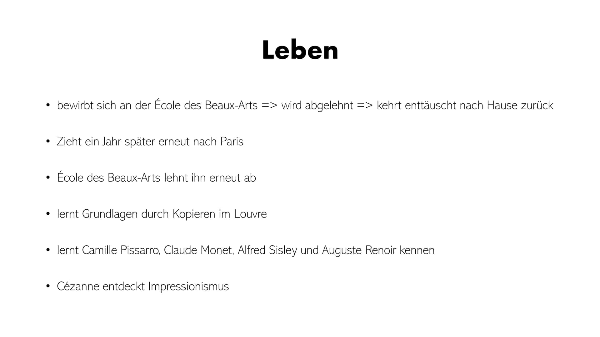 # Paul Cézanne

Ein „Vater der Moderne“ # Gliederung

- Allgemeine Informationen

- Cézannes Leben

- Gesamtwerk

- Werkvorstellung

- Bedeu