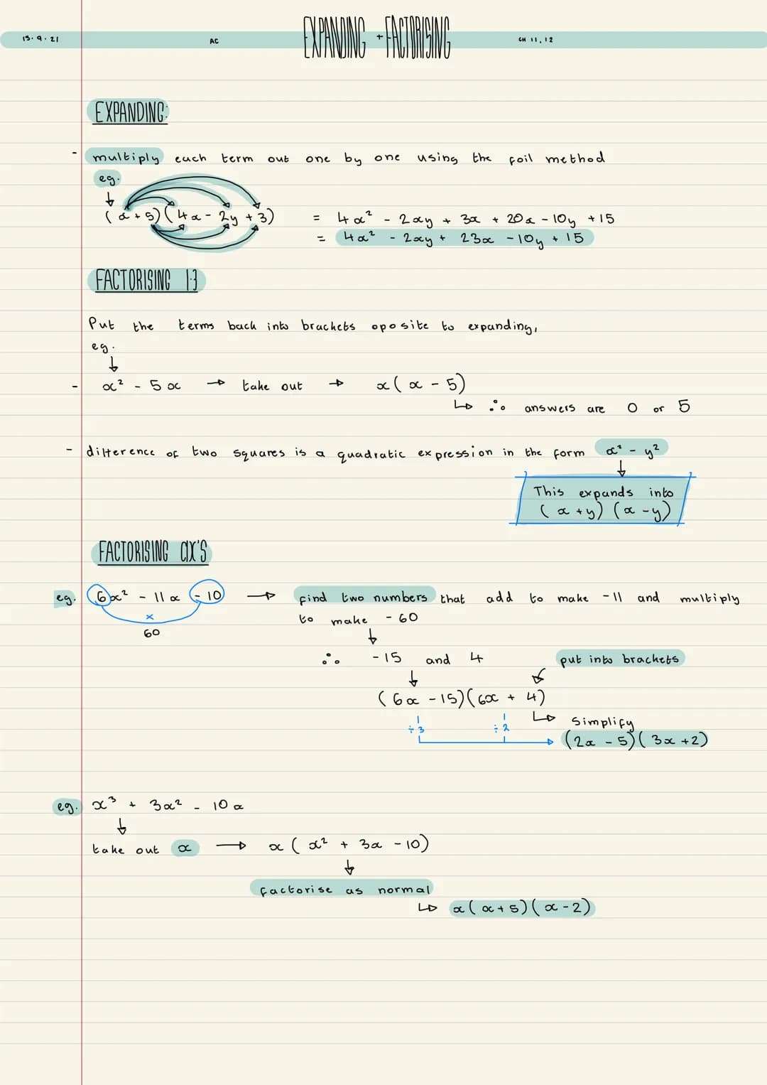 YEAR 12

PURE MATHS
NOTEBOOK
AC/MB
Topics to focus on

exponential + log modelling

translating graphs. PURE MATHS YEAR 1 CONTENTS

1

2

3
