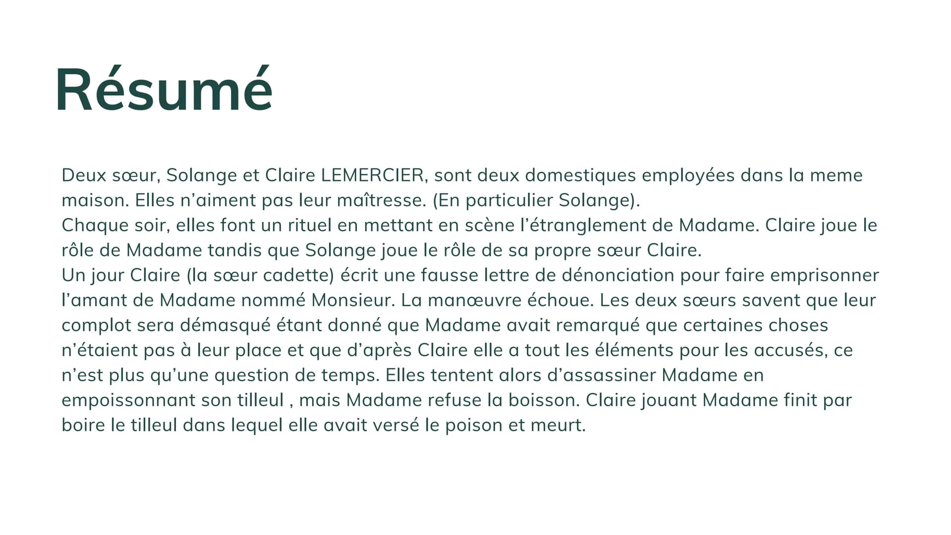 TEXTE INTÉGRAL
OF DOSSIER

CLASSICOLYCÉE

Les Bonnes
Jean Genet

BELIN GALLIMARD

Les bonnes -

Jean GENET

RAJALATHAN ABISHIGA 1F Jean Gene